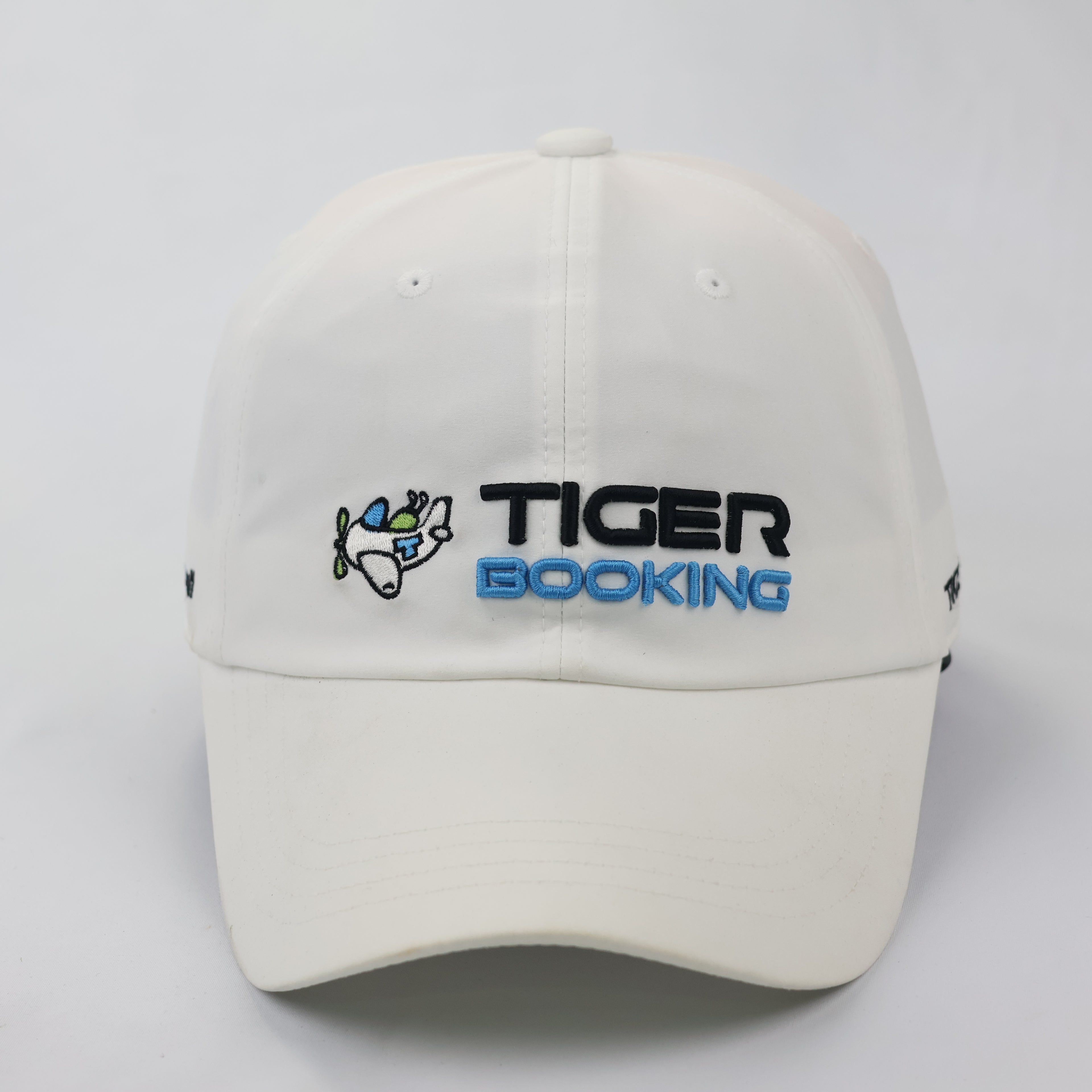 Vintage Tiger GDS Golf Hat - Premium Corporate Thrifted Techwear - White/Blue