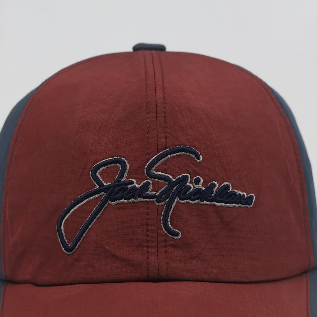 Thrifted Jack Nicklaus Colorblock Golf Cap | Two-Tone Lightweight Hat