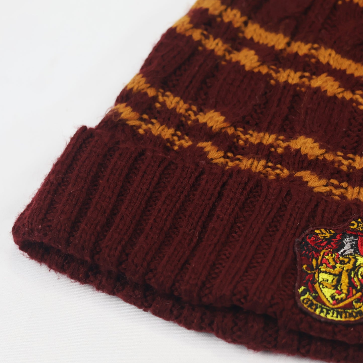 Harry Potter Gryffindor Winter Pom Thrifted Beanie | Adult Knit Cap