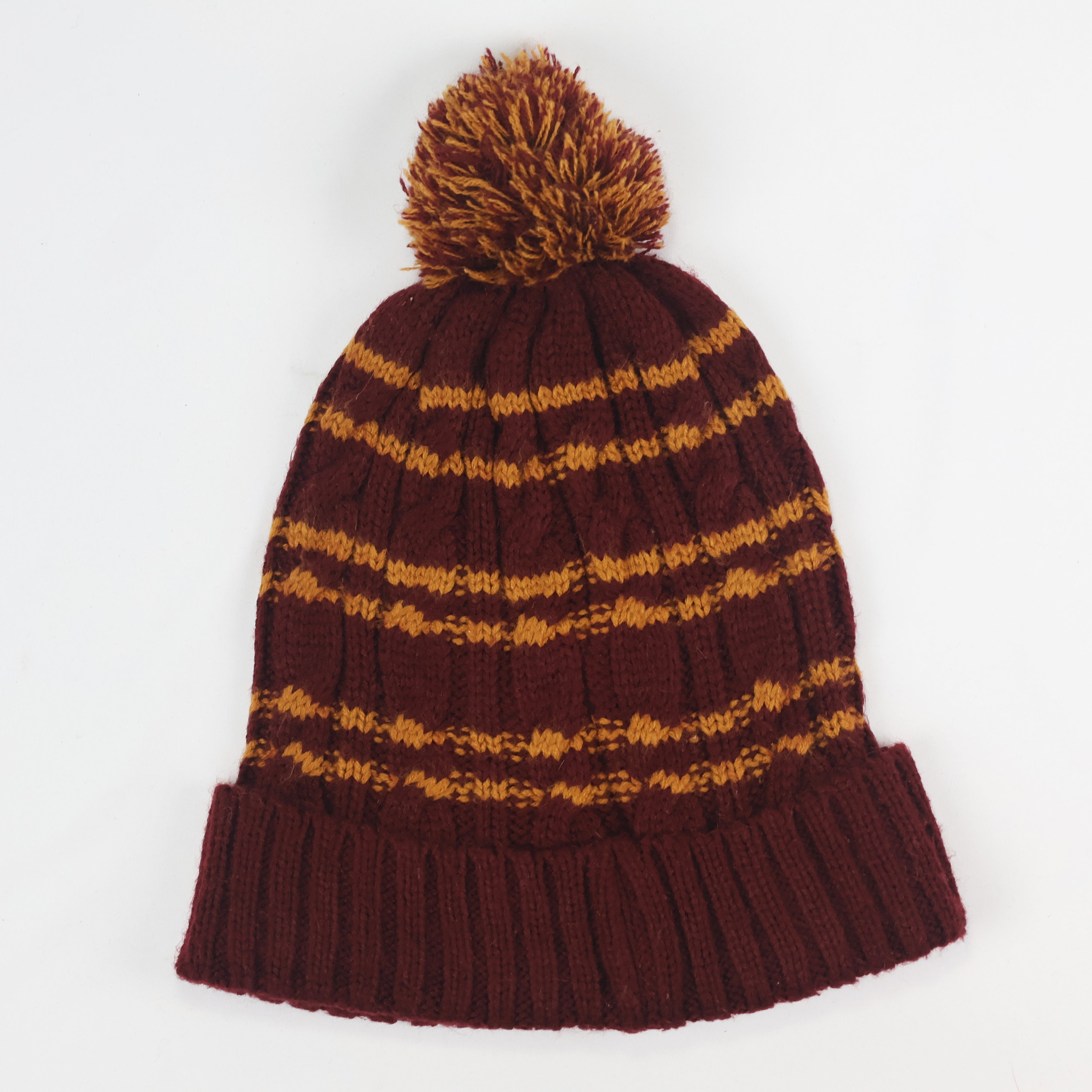 Harry Potter Gryffindor Winter Pom Thrifted Beanie | Adult Knit Cap