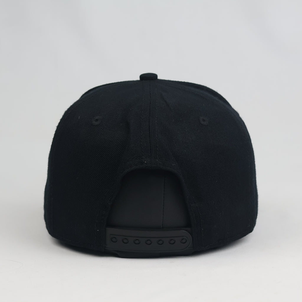 Thrifted Bozz Muzik NXTLVL Black & Gold Flat Brim Snapback Hat