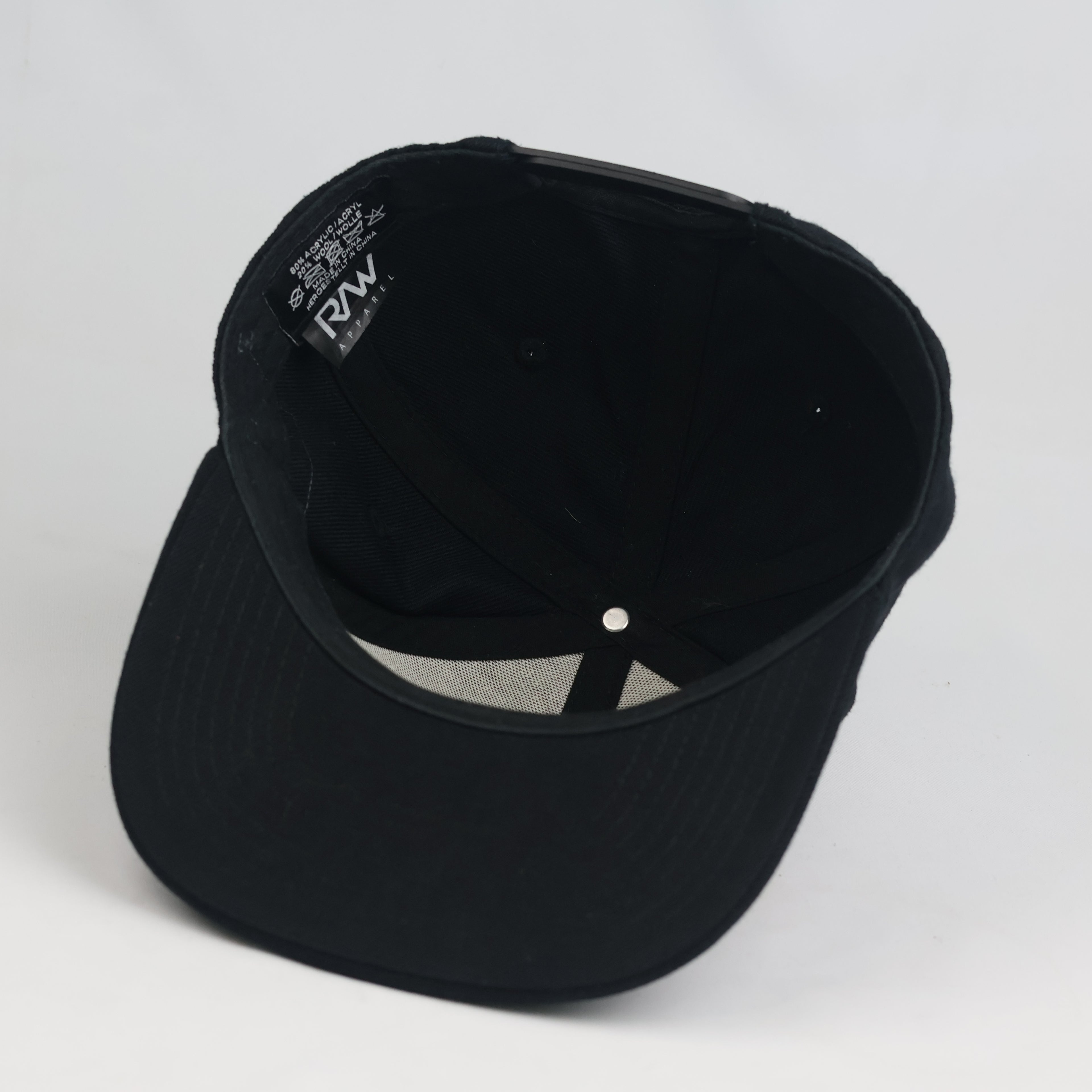 Thrifted Bozz Muzik NXTLVL Black & Gold Flat Brim Snapback Hat