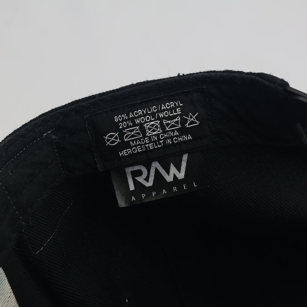 Thrifted Bozz Muzik NXTLVL Black & Gold Flat Brim Snapback Hat