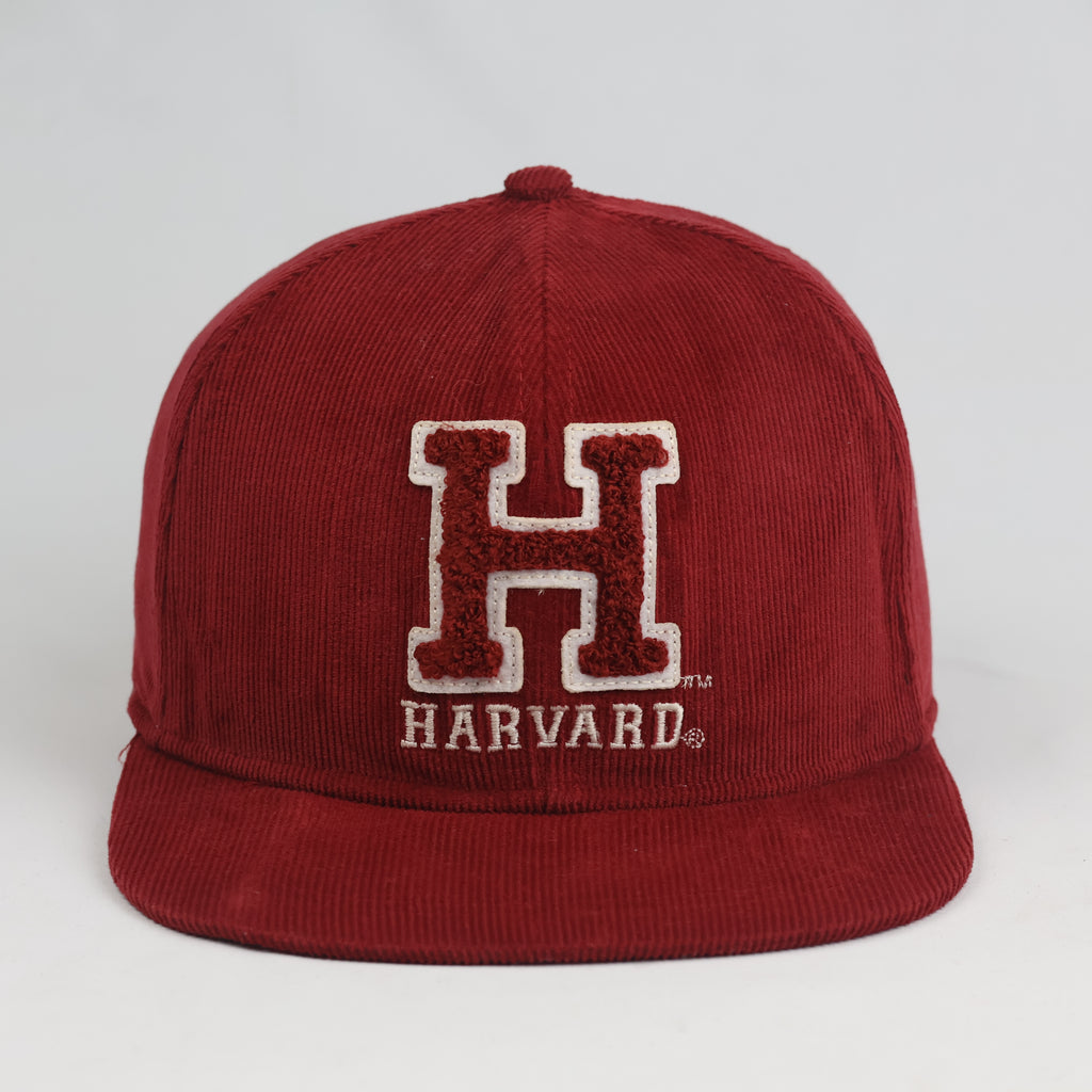 Thrifted H&M Divided Crimson Corduroy Harvard Letterman Snapback (54-56 cm)