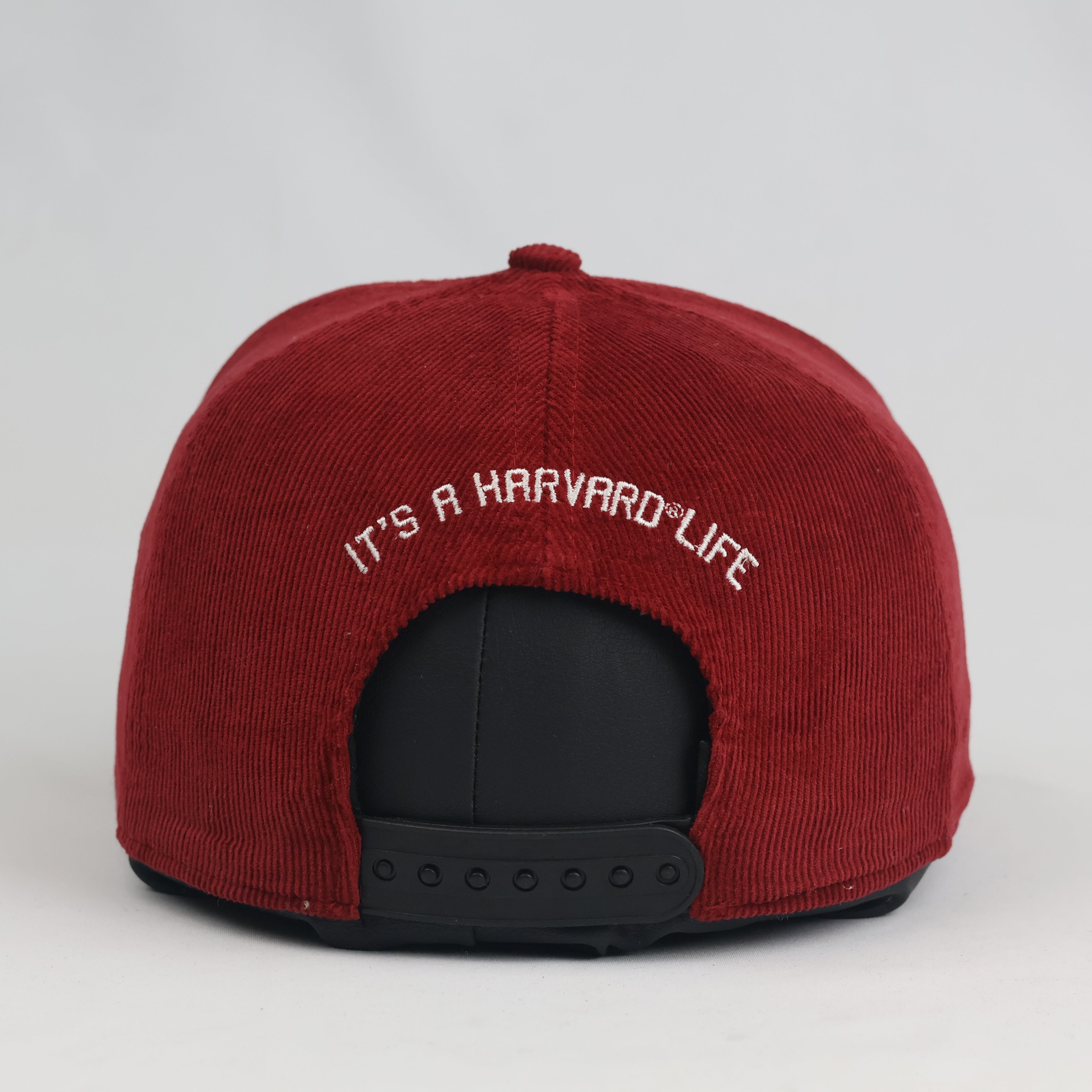 Thrifted H&M Divided Crimson Corduroy Harvard Letterman Snapback (54-56 cm)