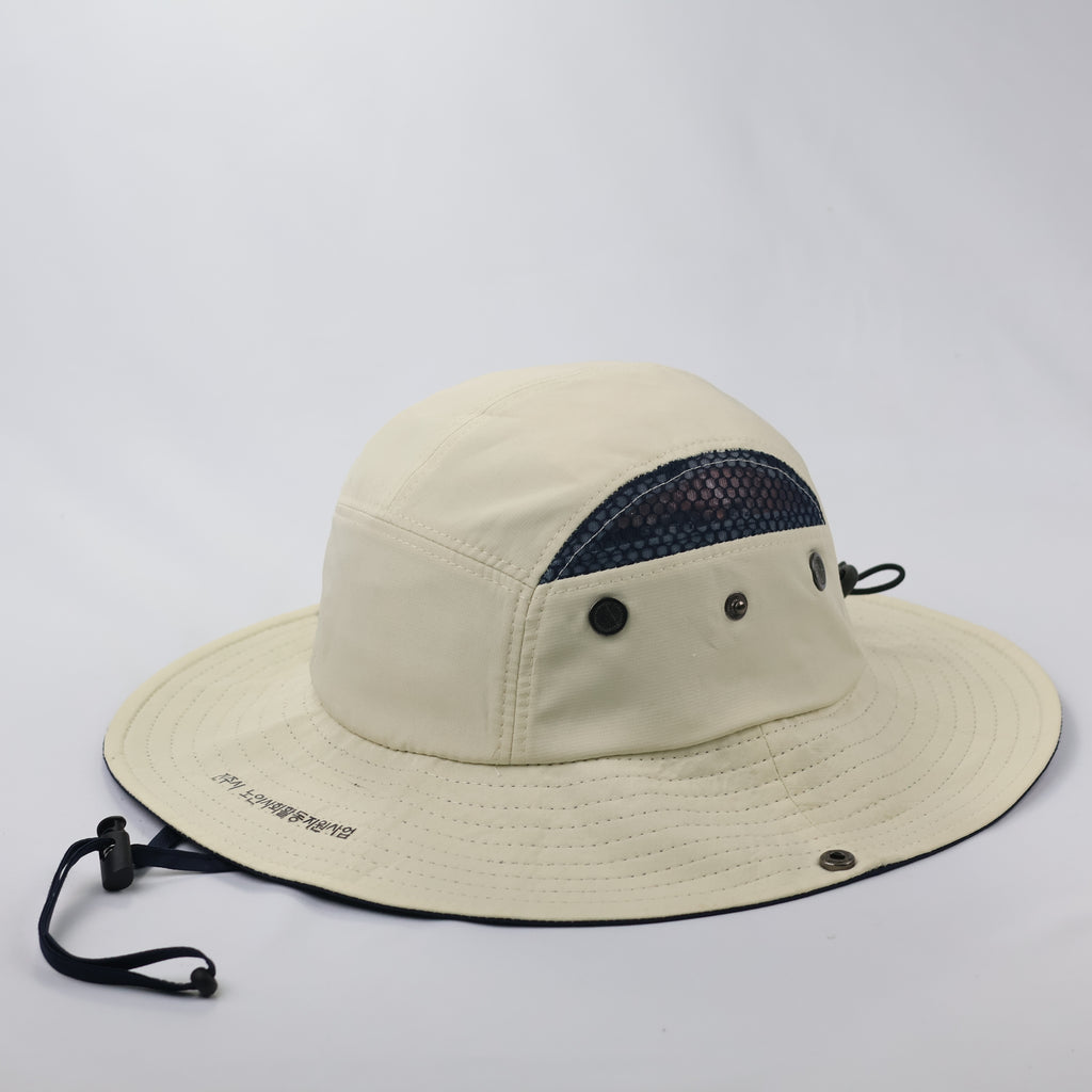 Korean Outdoor Adventure Thrifted Hat - Adjustable Cinch Bucket Cap