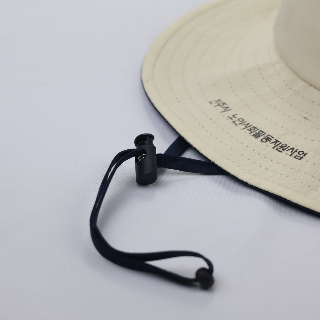 Korean Outdoor Adventure Thrifted Hat - Adjustable Cinch Bucket Cap