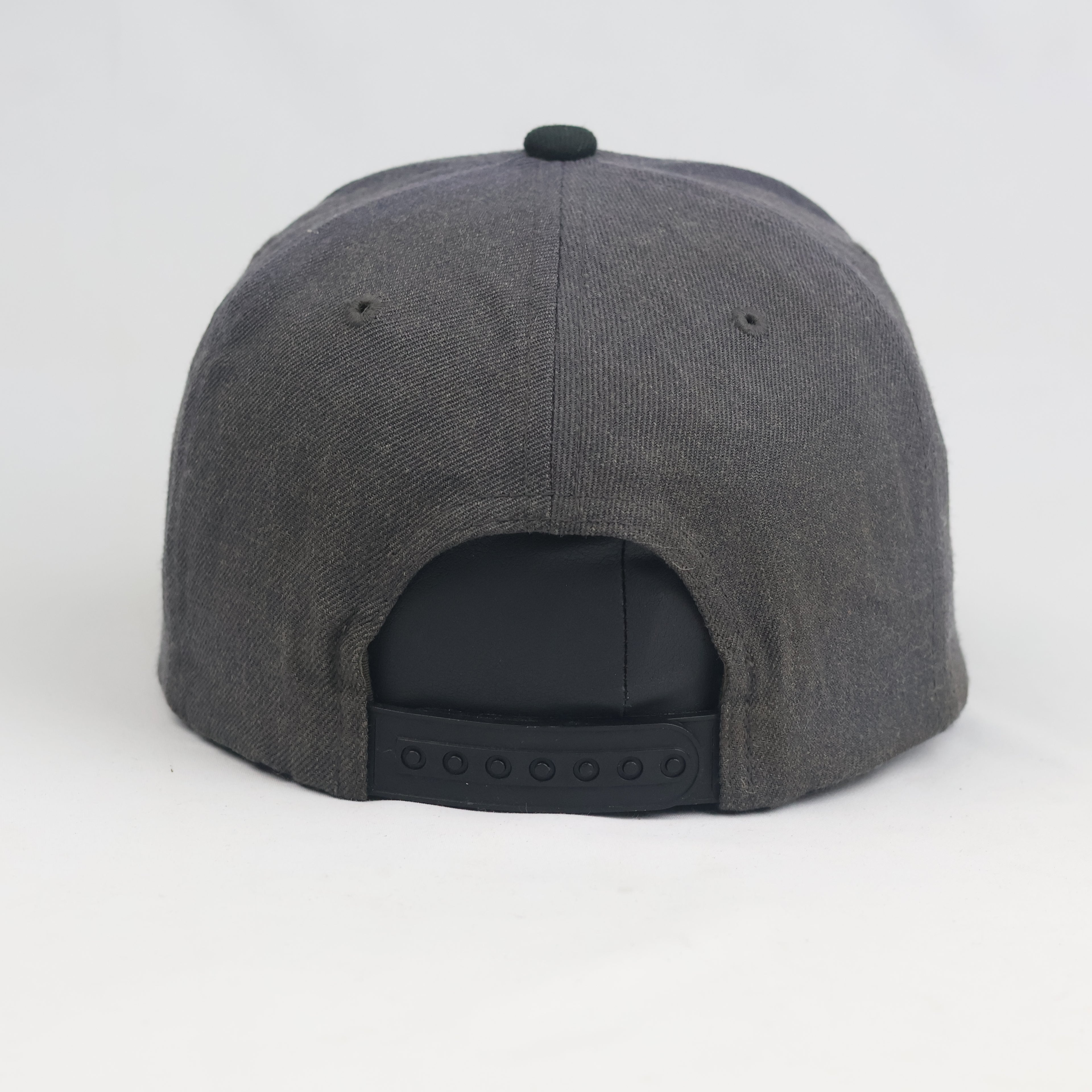 Thrifted Cycling Prophet Owl Leather Patch Snapback | Two-Tone Flat Visor Cap
