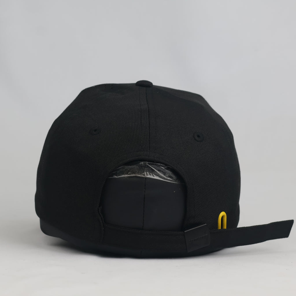 Thrifted Liebherr Black 3D Rubber Logo Perforated Cap (57-59 cm)