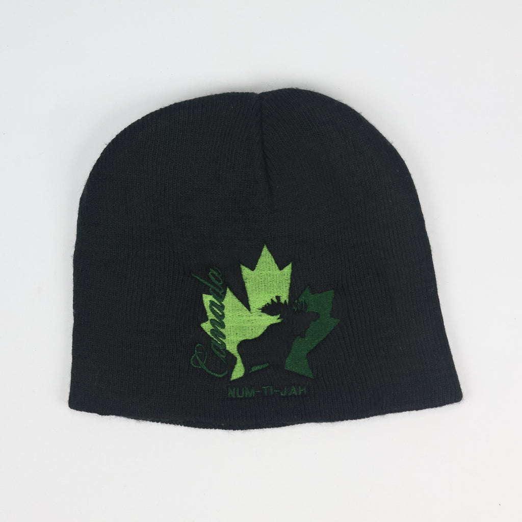 Canada Maple Leaf Thrifted Winter Beanie - Authentic Souvenir Knit