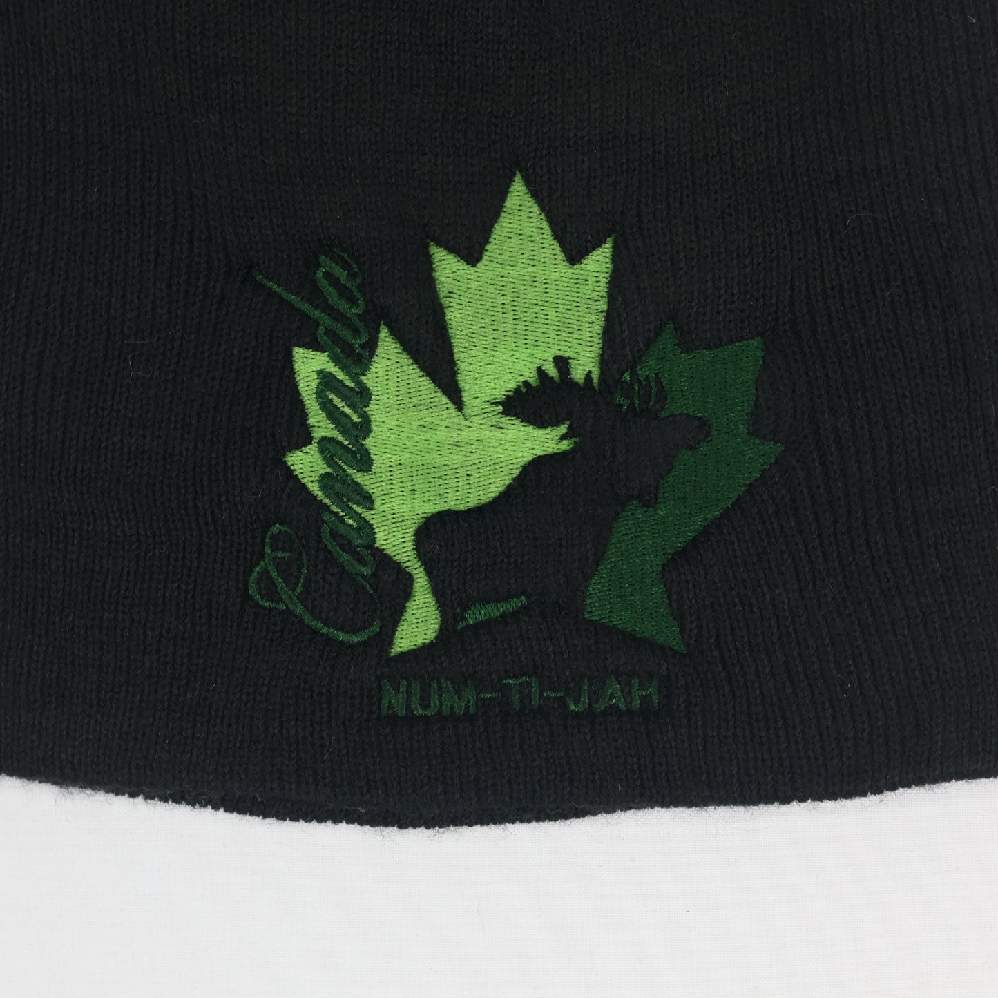 Canada Maple Leaf Thrifted Winter Beanie - Authentic Souvenir Knit
