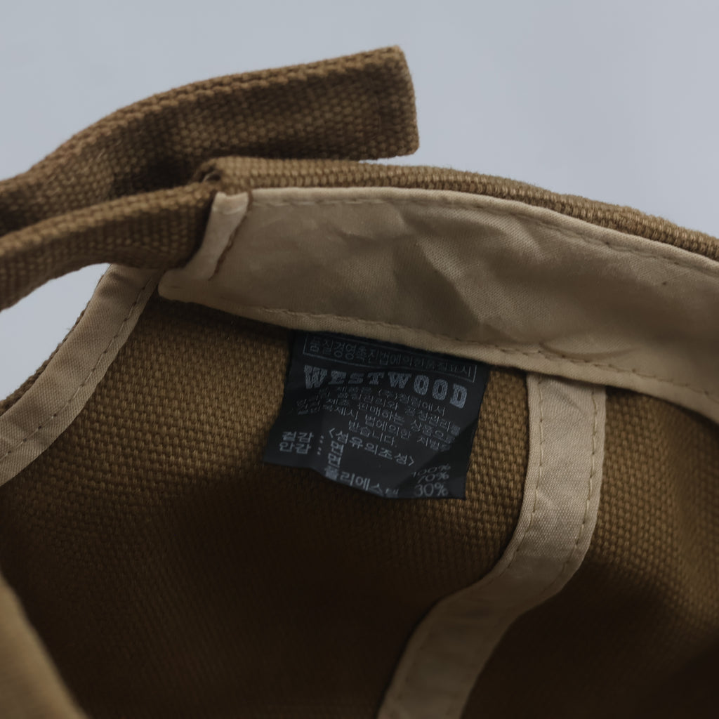 Thrifted Westwood Brown Cotton Canvas Cap | Outdoor Sports Baseball Hat