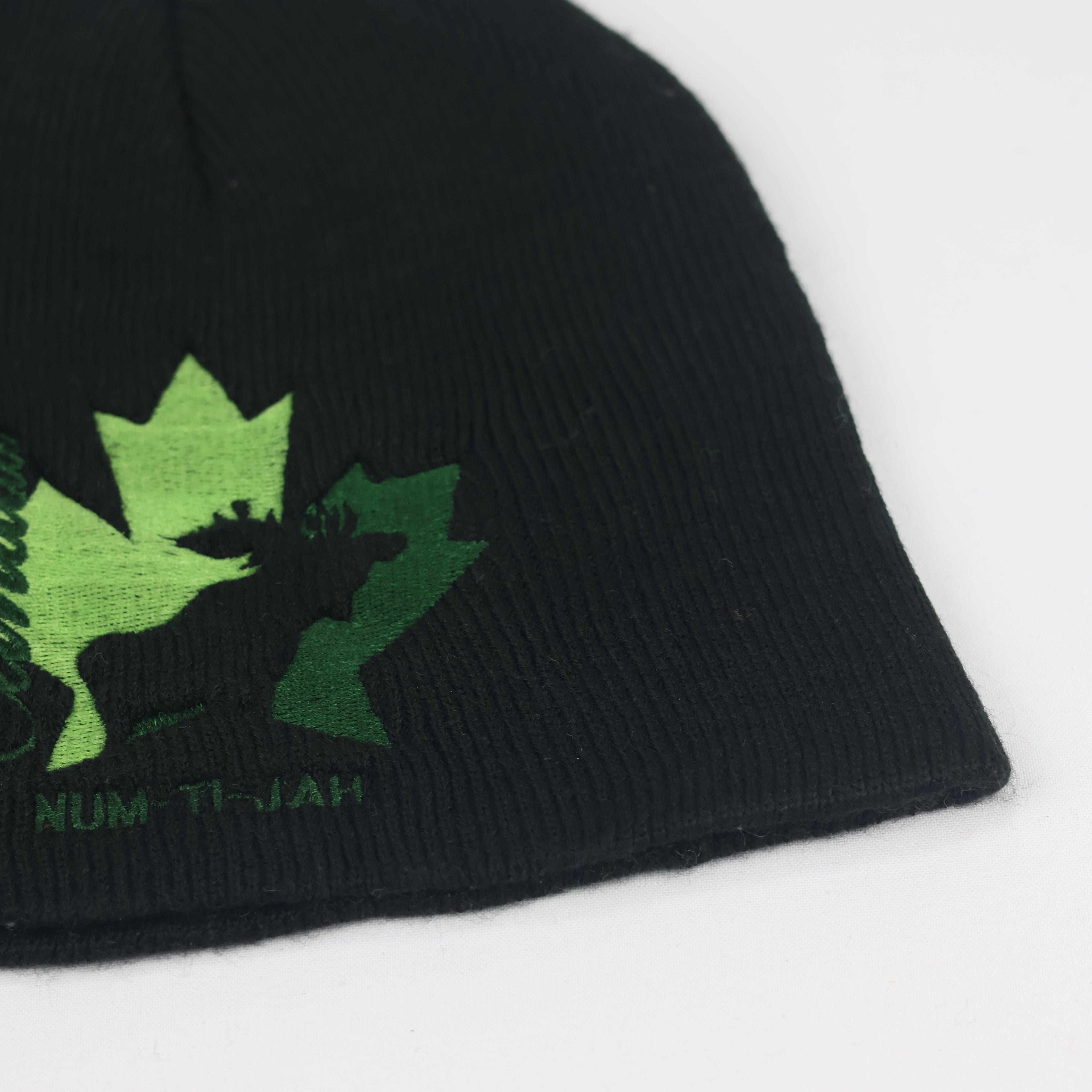 Canada Maple Leaf Thrifted Winter Beanie - Authentic Souvenir Knit