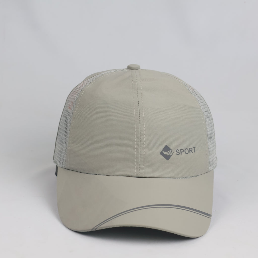 Thrifted Light Grey SPORT Reflective Visor Mesh Cap (56-58 cm)