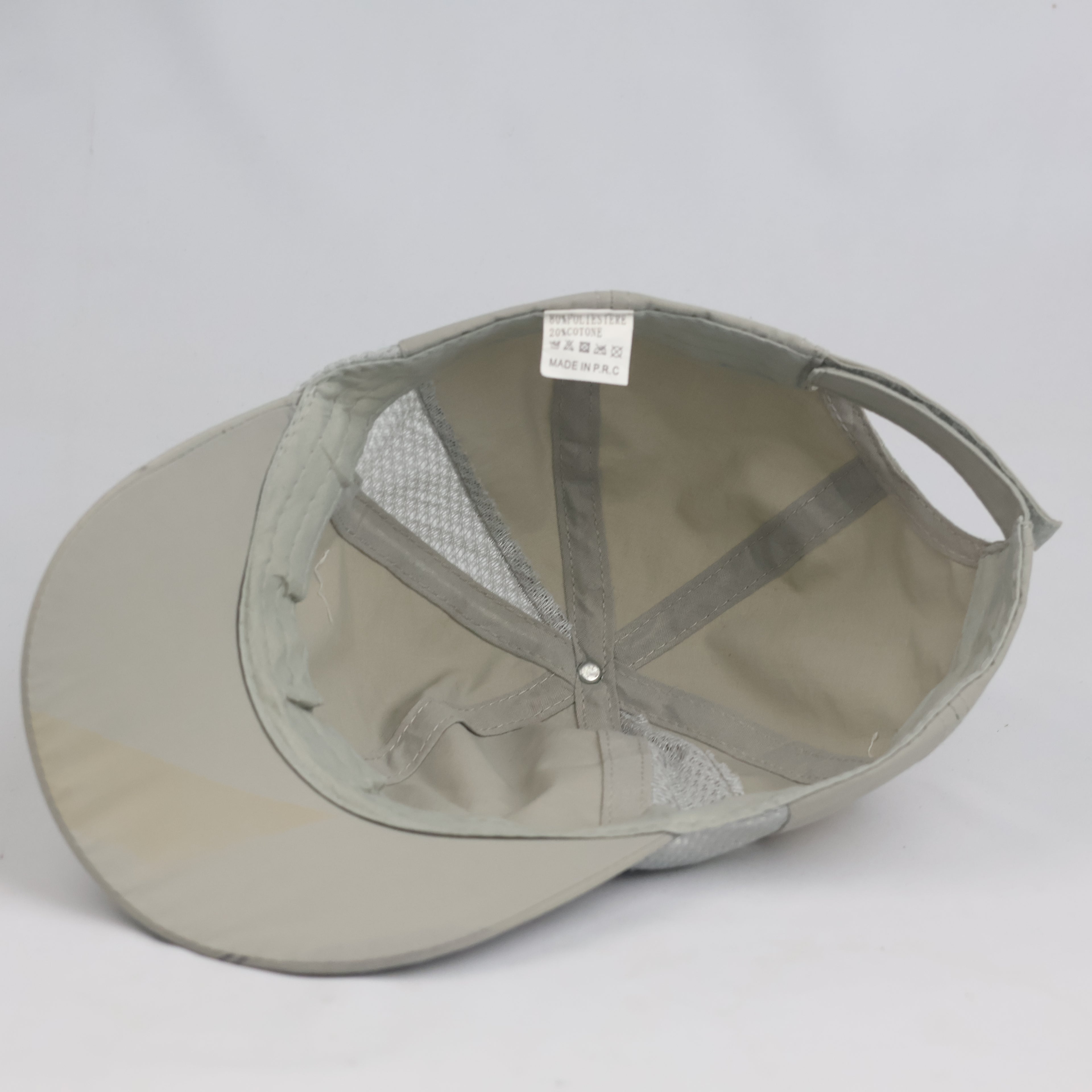 Thrifted Light Grey SPORT Reflective Visor Mesh Cap (56-58 cm)