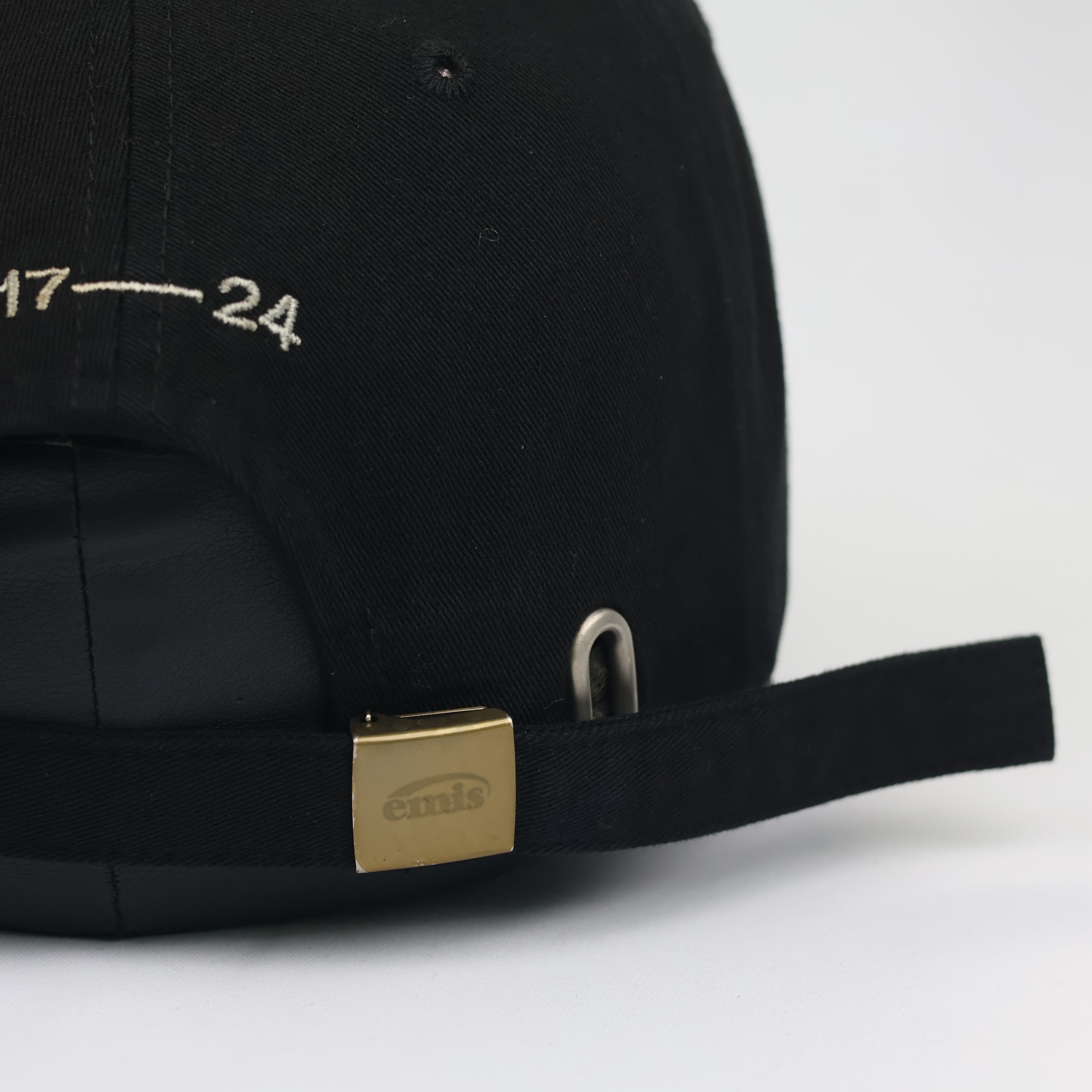 Original EMIS Korea Black Cotton Cap - Vintage Streetwear Style