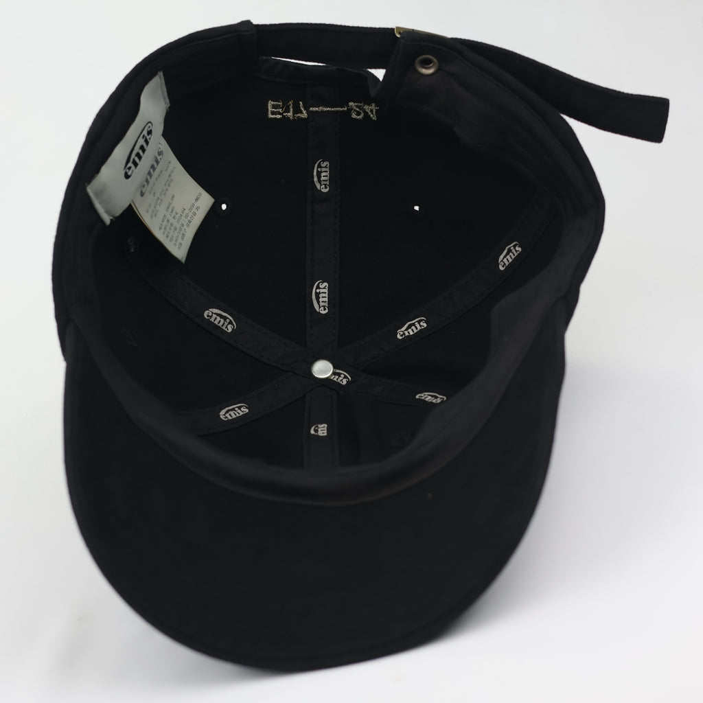 Original EMIS Korea Black Cotton Cap - Vintage Streetwear Style