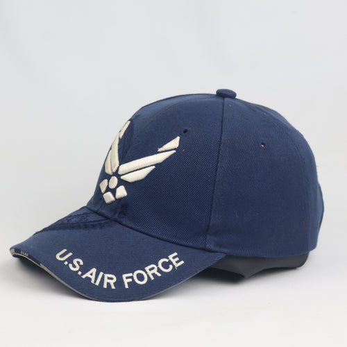 Thrifted U.S. Air Force Embroidered Navy Blue Military Baseball Hat