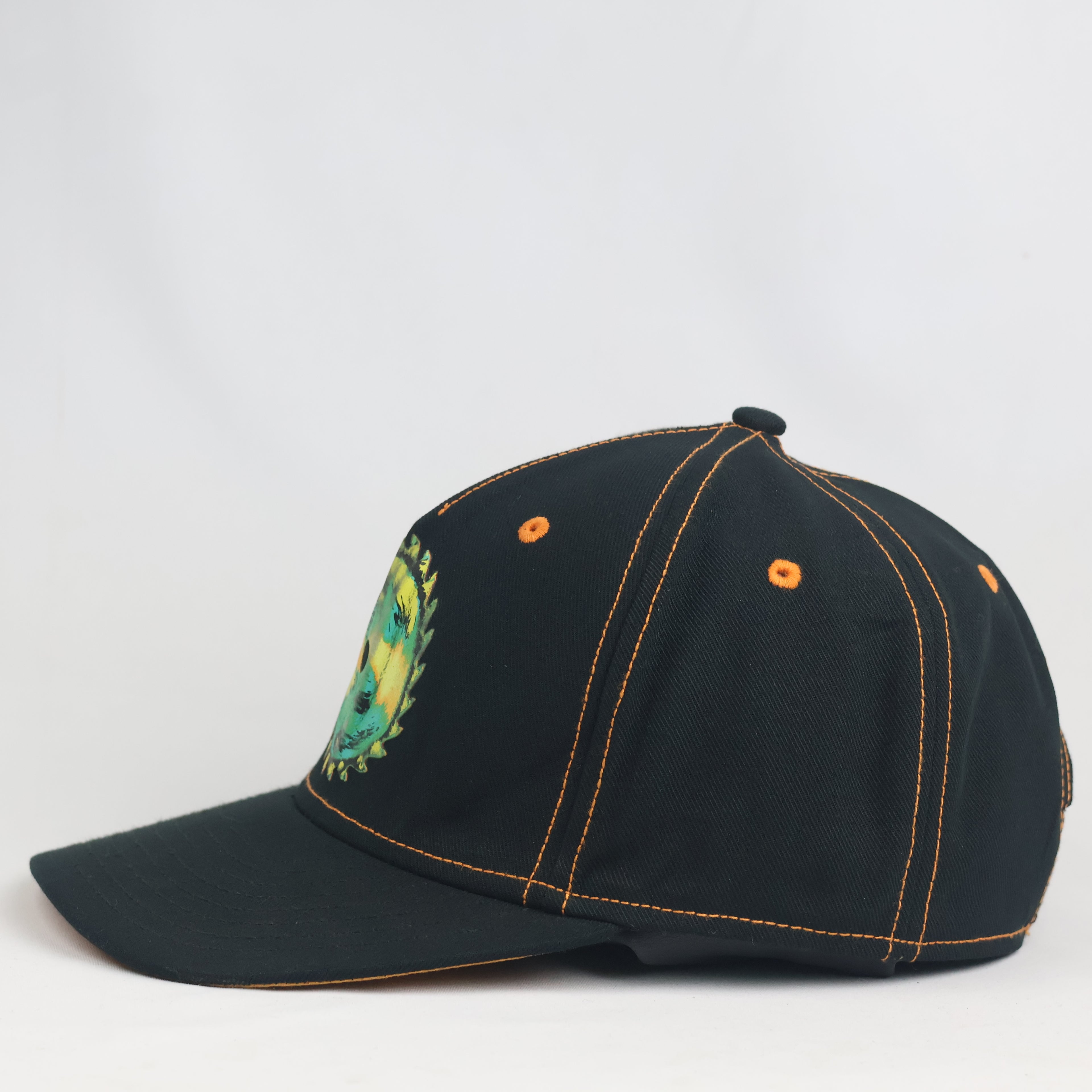 Thrifted Engelbert Strauss "ART of WORK" Black & Orange Snapback Cap