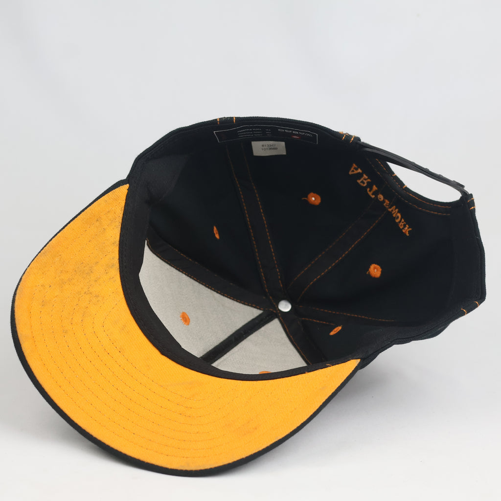 Thrifted Engelbert Strauss "ART of WORK" Black & Orange Snapback Cap