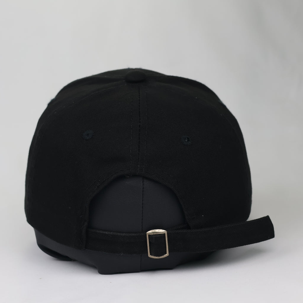 "Keep the Faith" Script Embroidered Cap with Metal Rings
