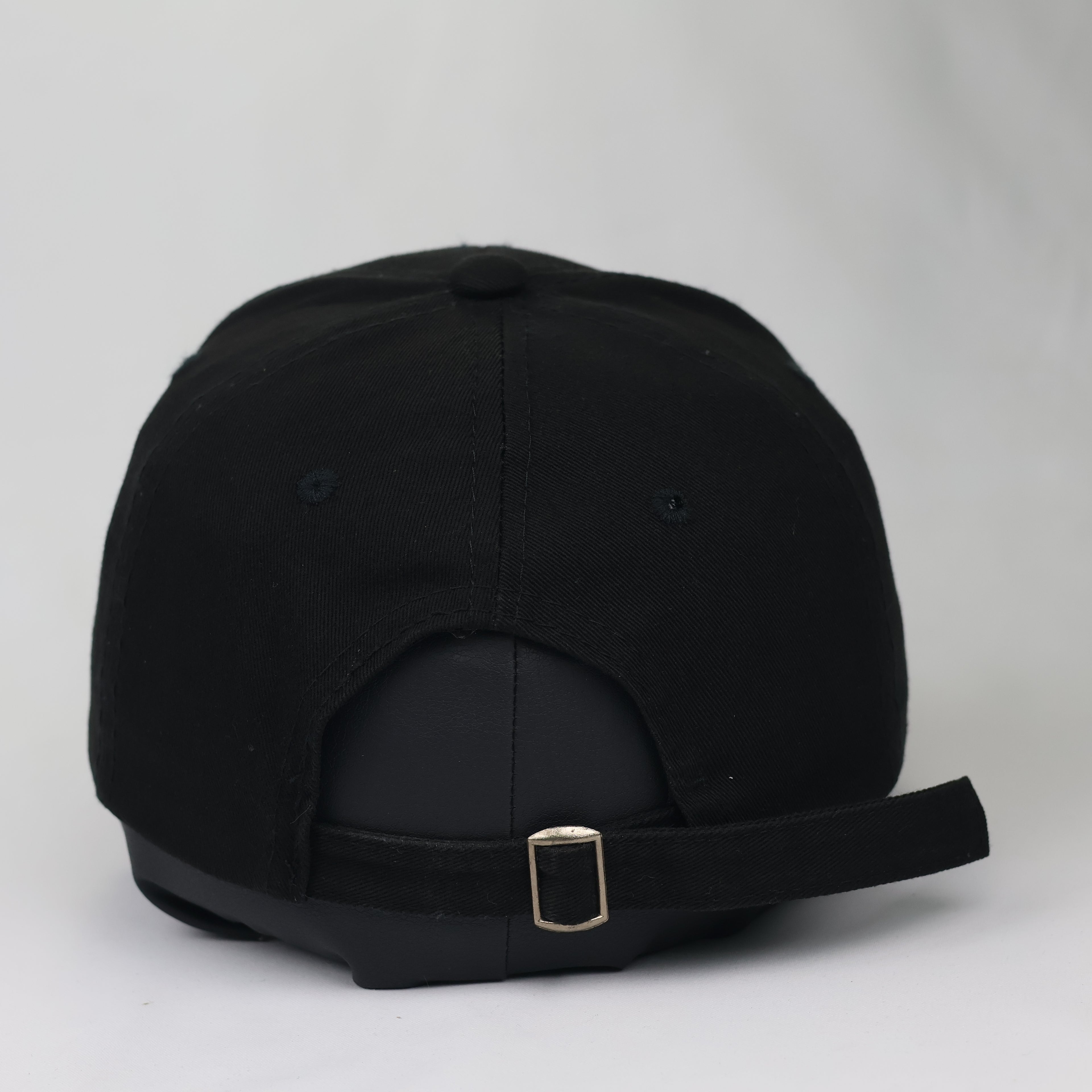 "Keep the Faith" Script Embroidered Cap with Metal Rings