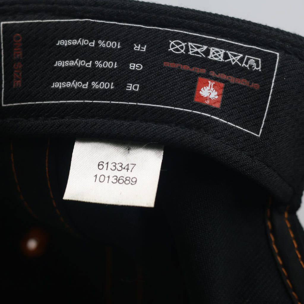 Thrifted Engelbert Strauss "ART of WORK" Black & Orange Snapback Cap