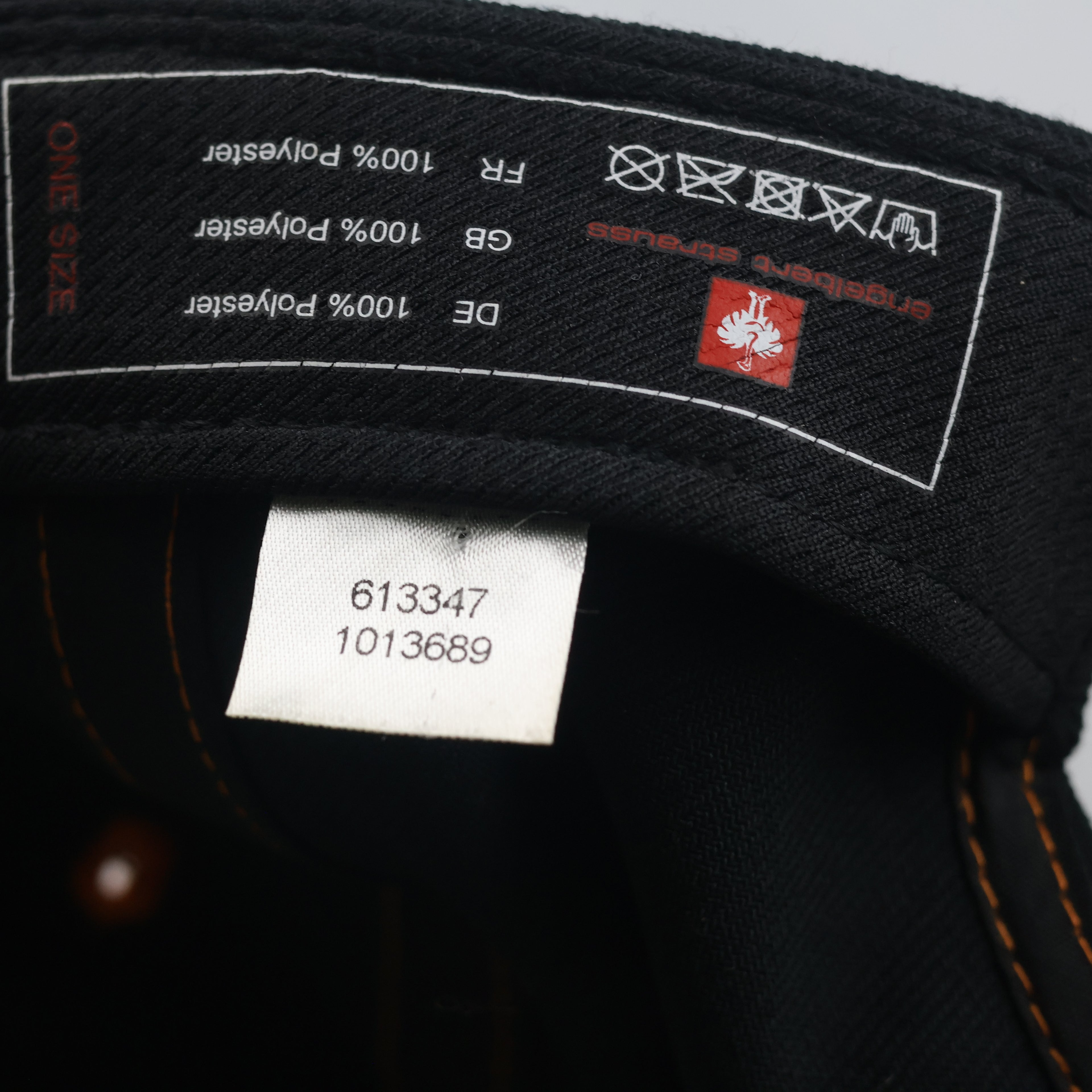 Thrifted Engelbert Strauss "ART of WORK" Black & Orange Snapback Cap