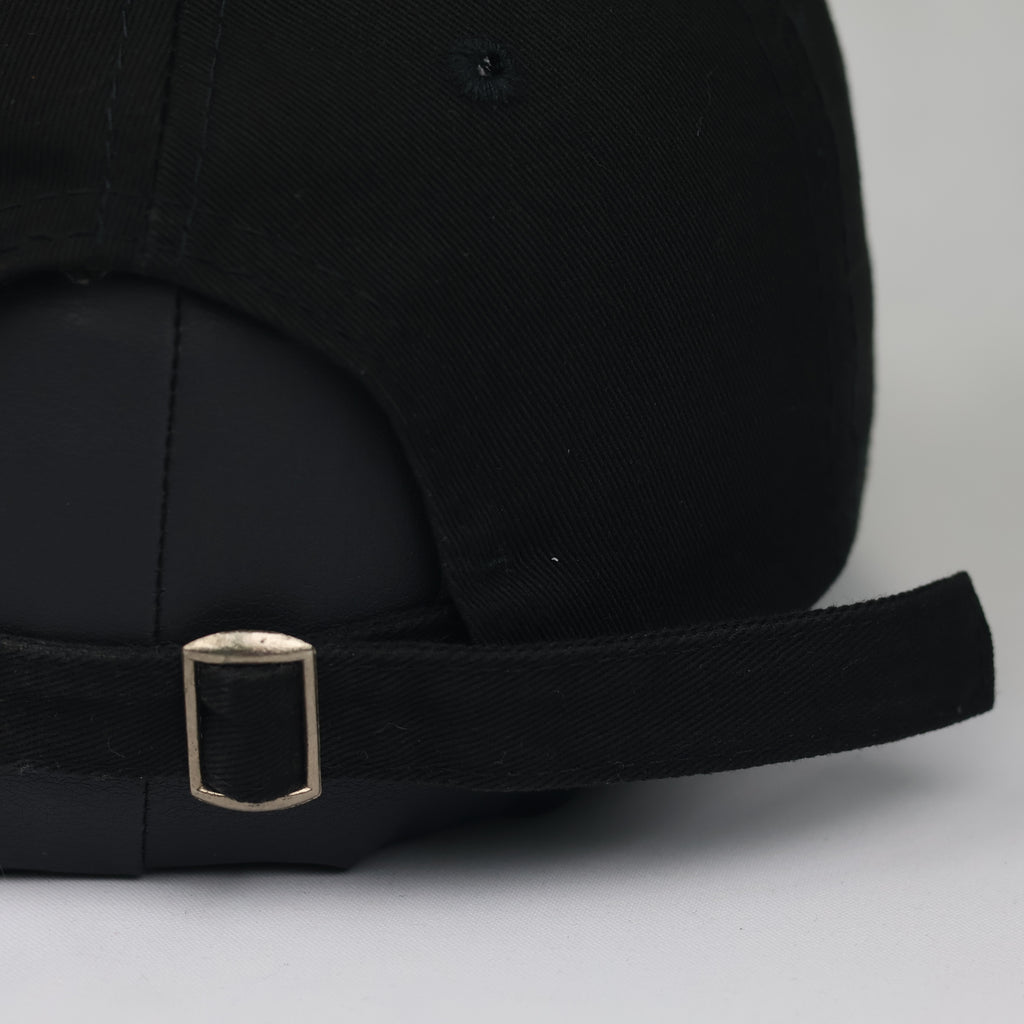 "Keep the Faith" Script Embroidered Cap with Metal Rings