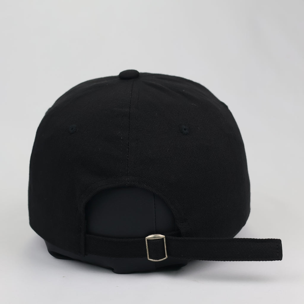 Black Los Angeles Embroidery Thrifted Cap - Size 56-58cm