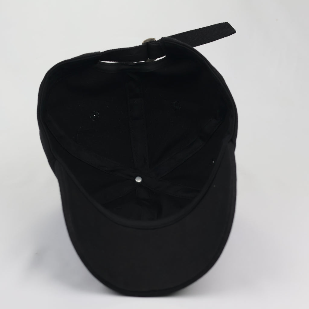 Black Los Angeles Embroidery Thrifted Cap - Size 56-58cm
