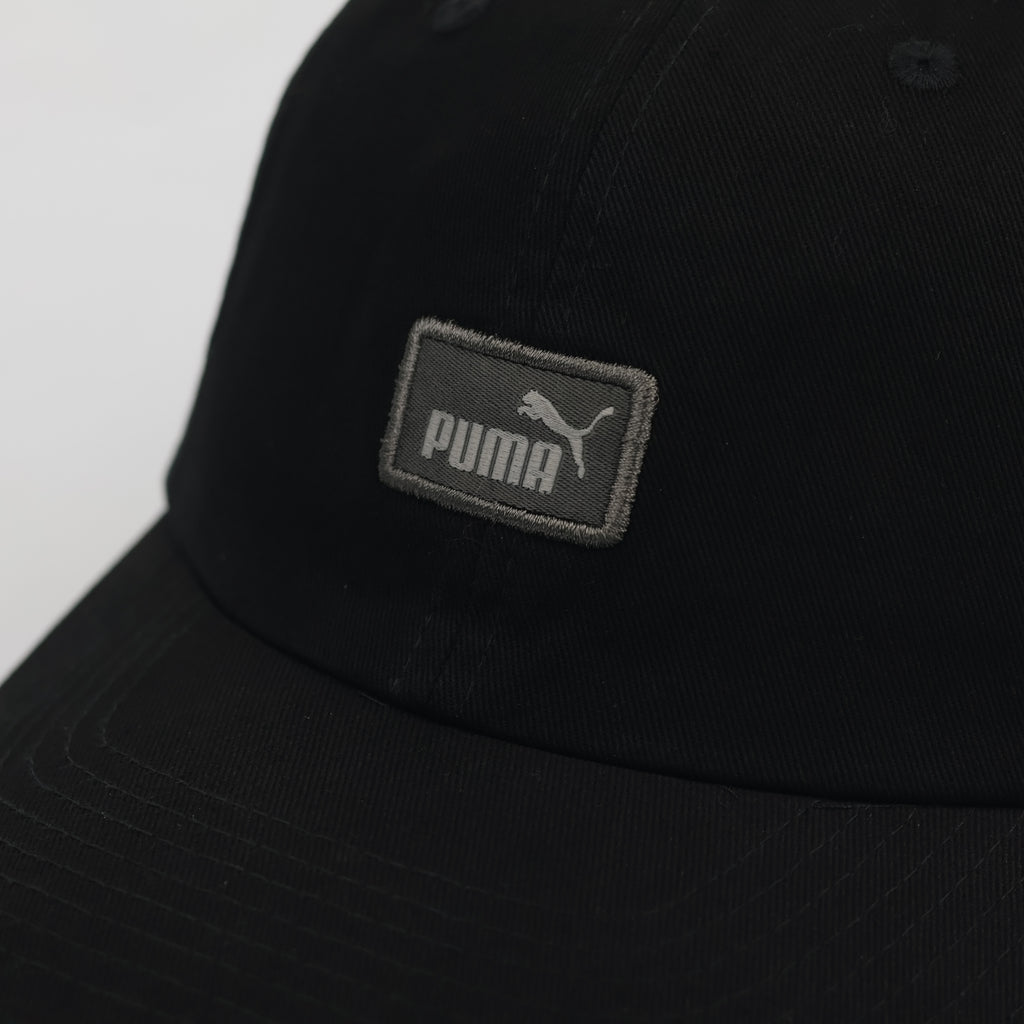 Puma Essential Box Logo Dad Thrifted Hat - Classic Black