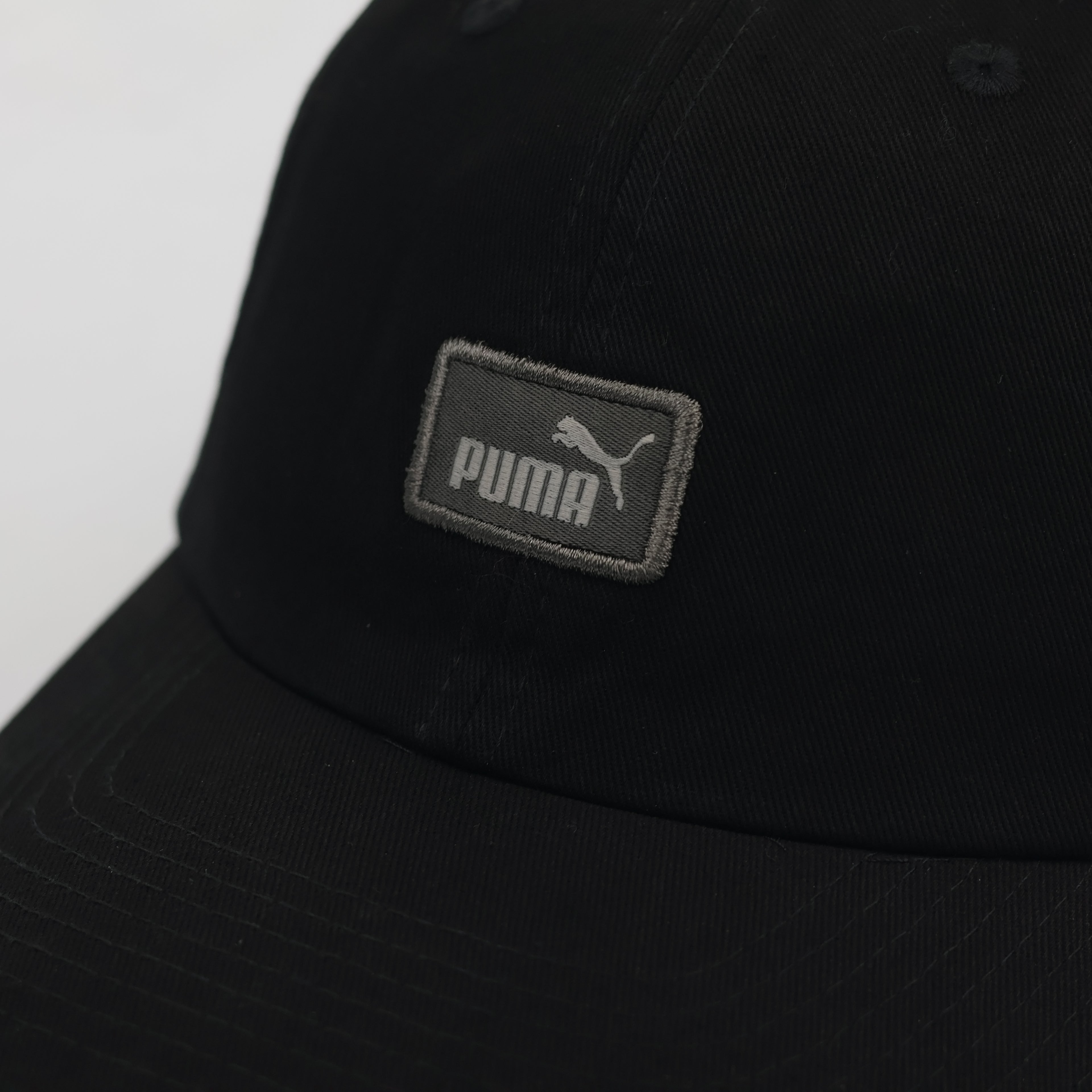 Puma Essential Box Logo Dad Thrifted Hat - Classic Black
