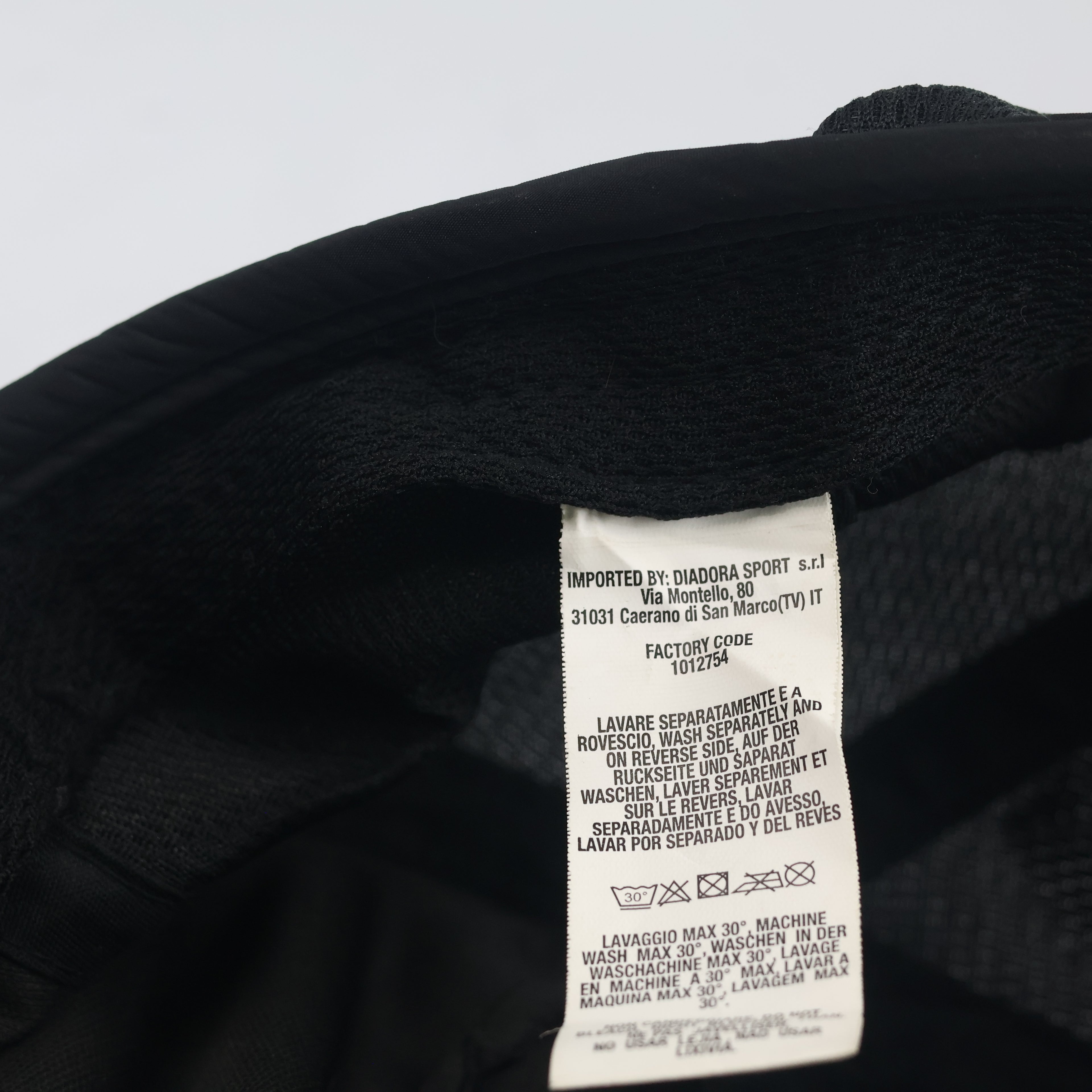 Thrifted Diadora Italian Sportswear Black Breathable Running Hat