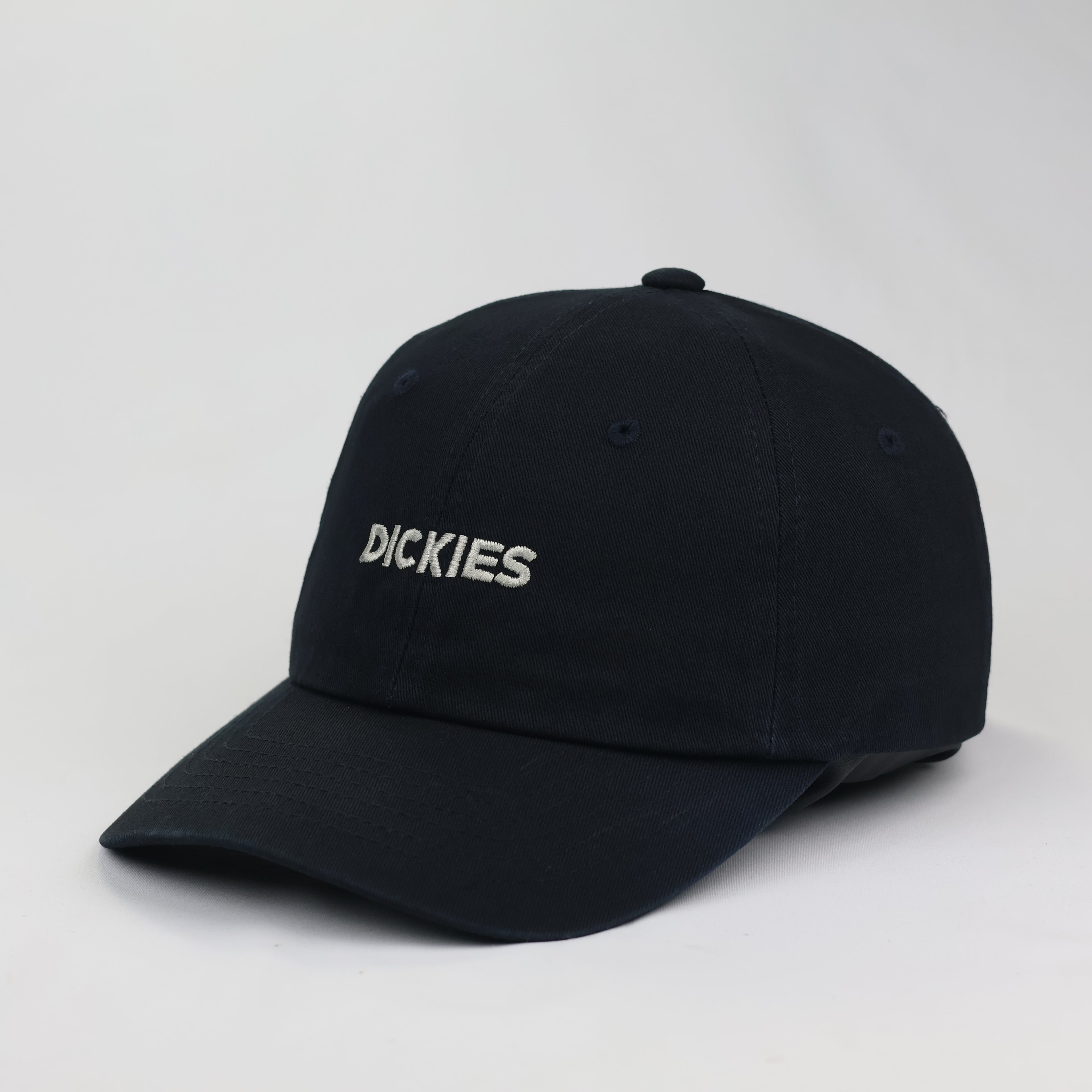 Dickies Embroidered Spellout Logo Navy Blue Baseball Thrifted Cap