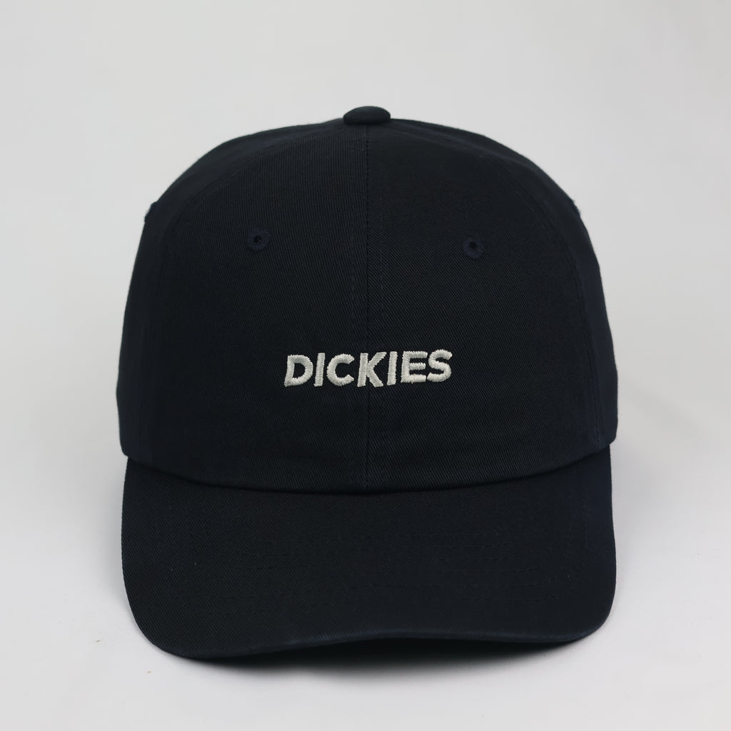 Dickies Embroidered Spellout Logo Navy Blue Baseball Thrifted Cap