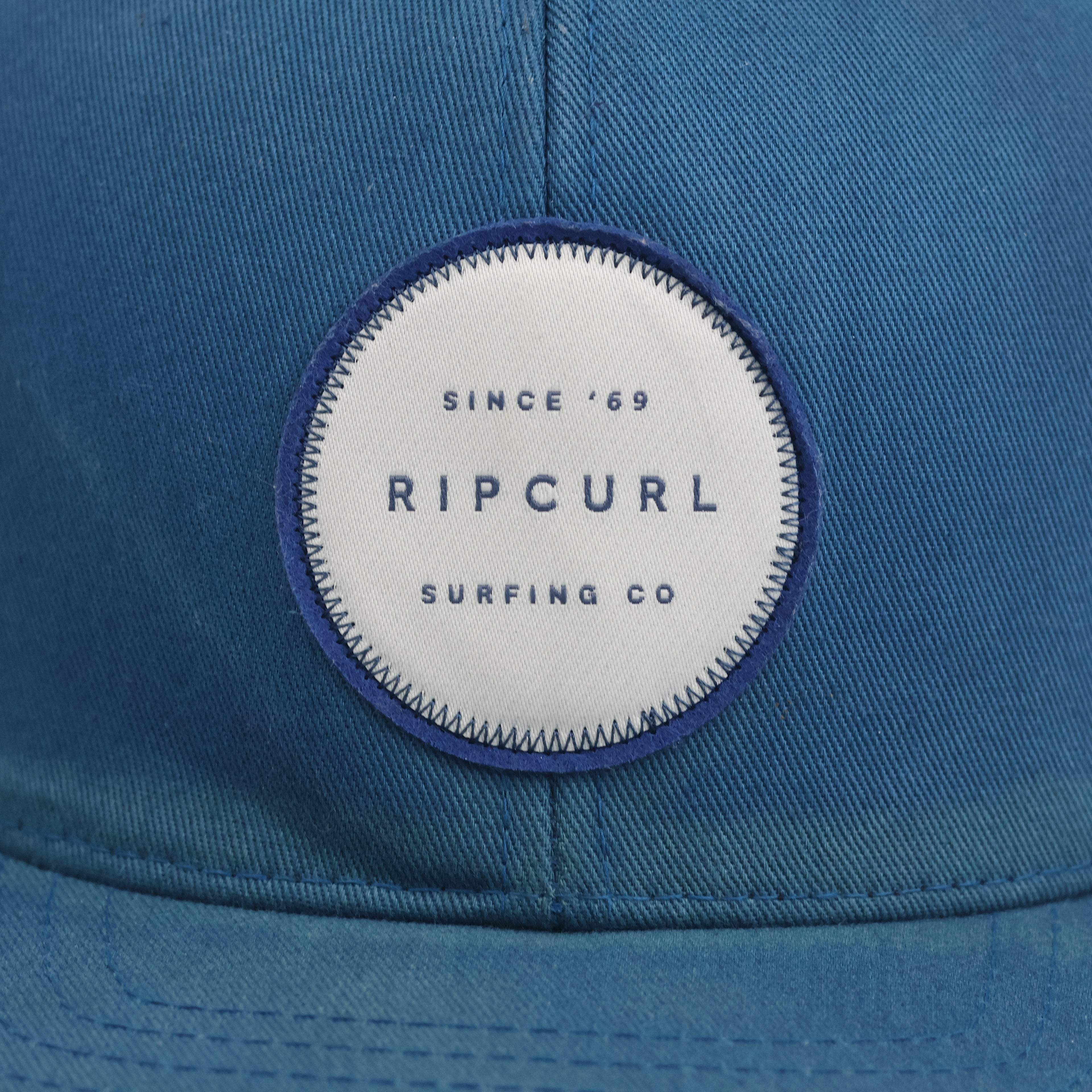 Rip Curl Surfing Co High Profile Trucker Cap - Teal Blue Flat Brim Snapback