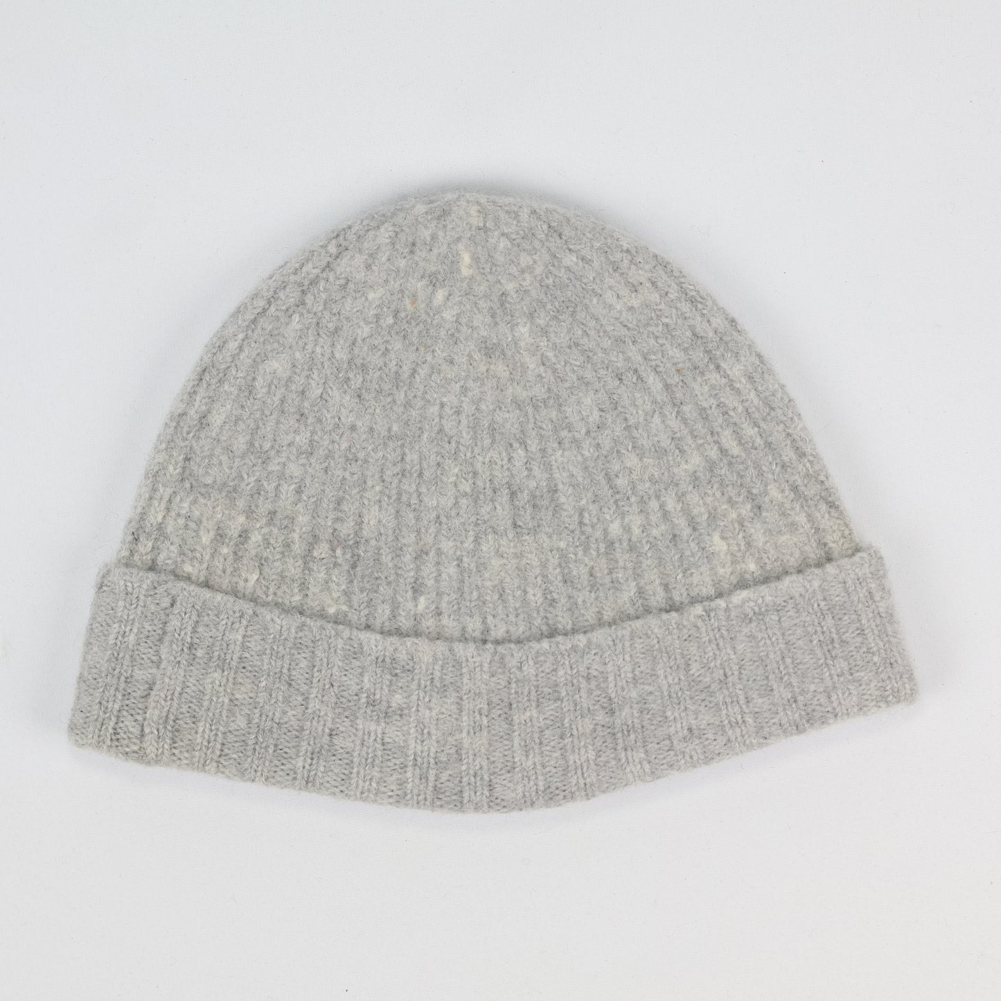 Marc O'Polo 100% Virgin Wool Thrifted Beanie - Light Grey Winter Hat (8-14 Years)