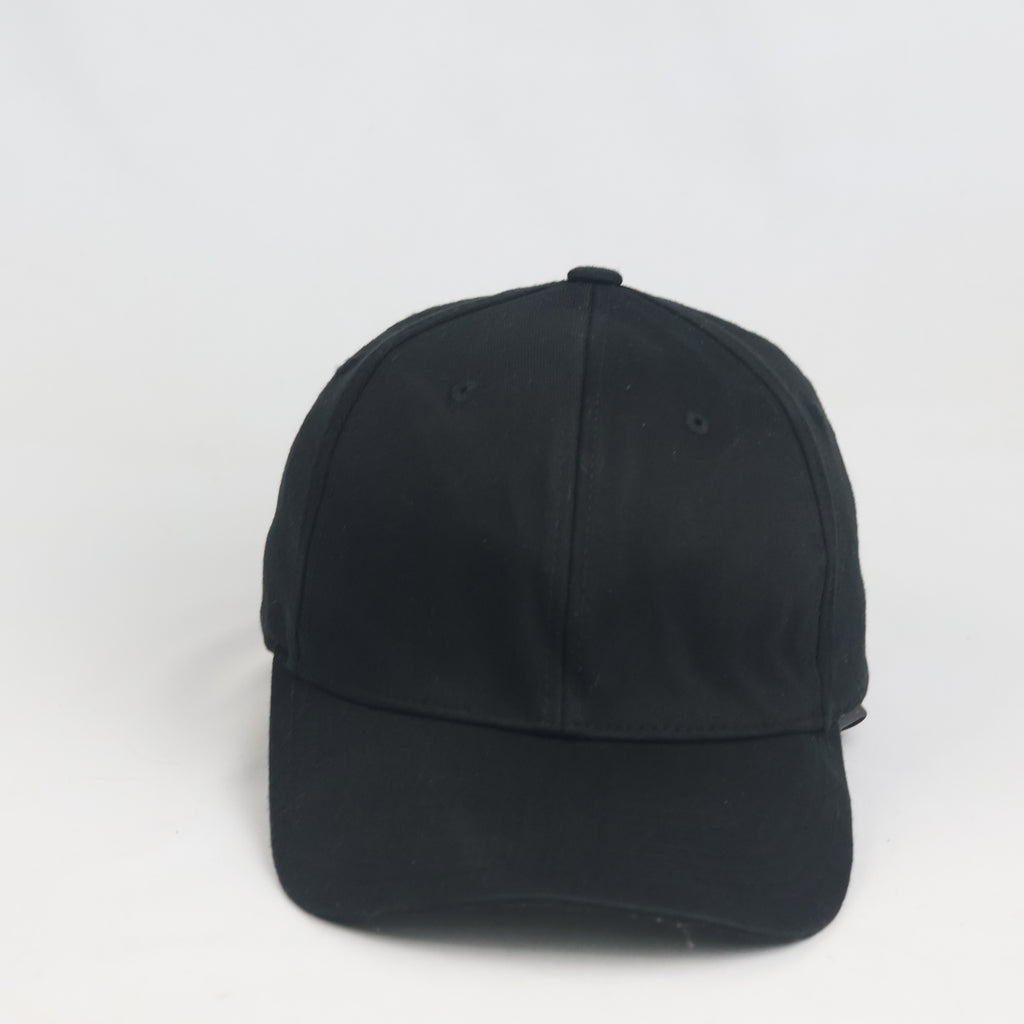 Flexfit Yupoong Plain Black Stretch Cap - Grey Underbill Fitted Hat