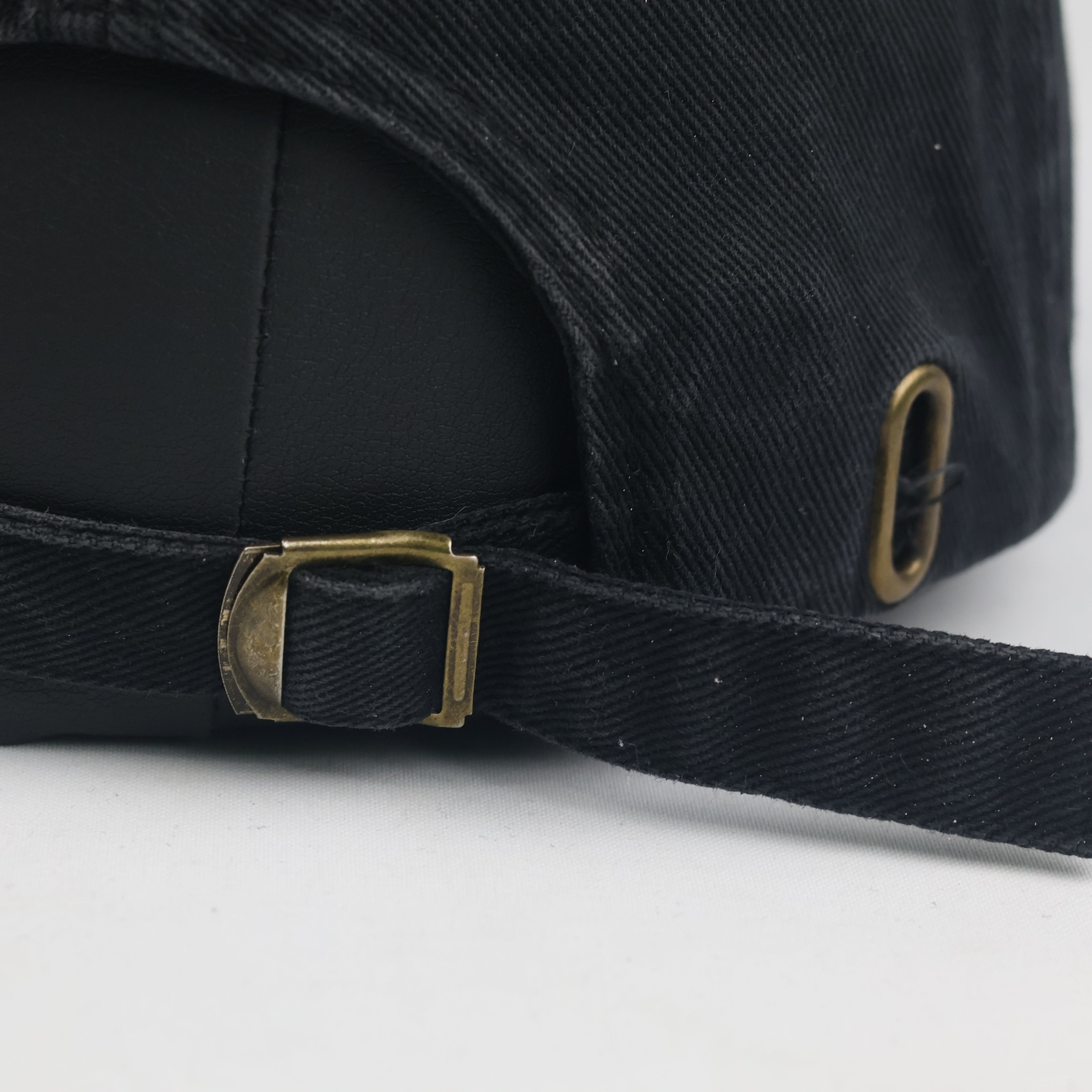 HUF Worldwide Triple Triangle Logo Baseball Cap - Black Washed Cotton Hat
