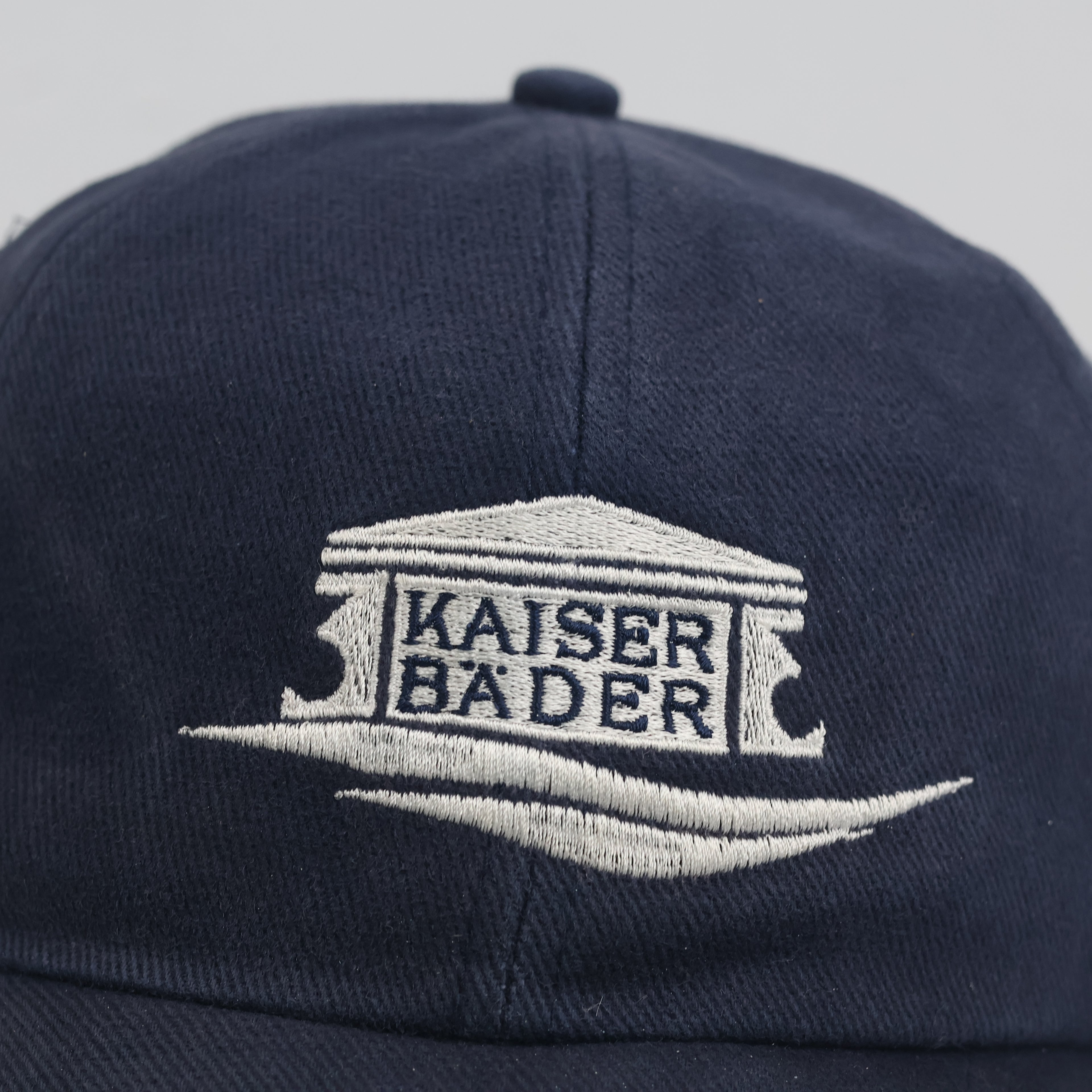 Thrifted Vintage Result Cap Company Navy Blue Strapback - Kaiser Bäder German Resort Cap