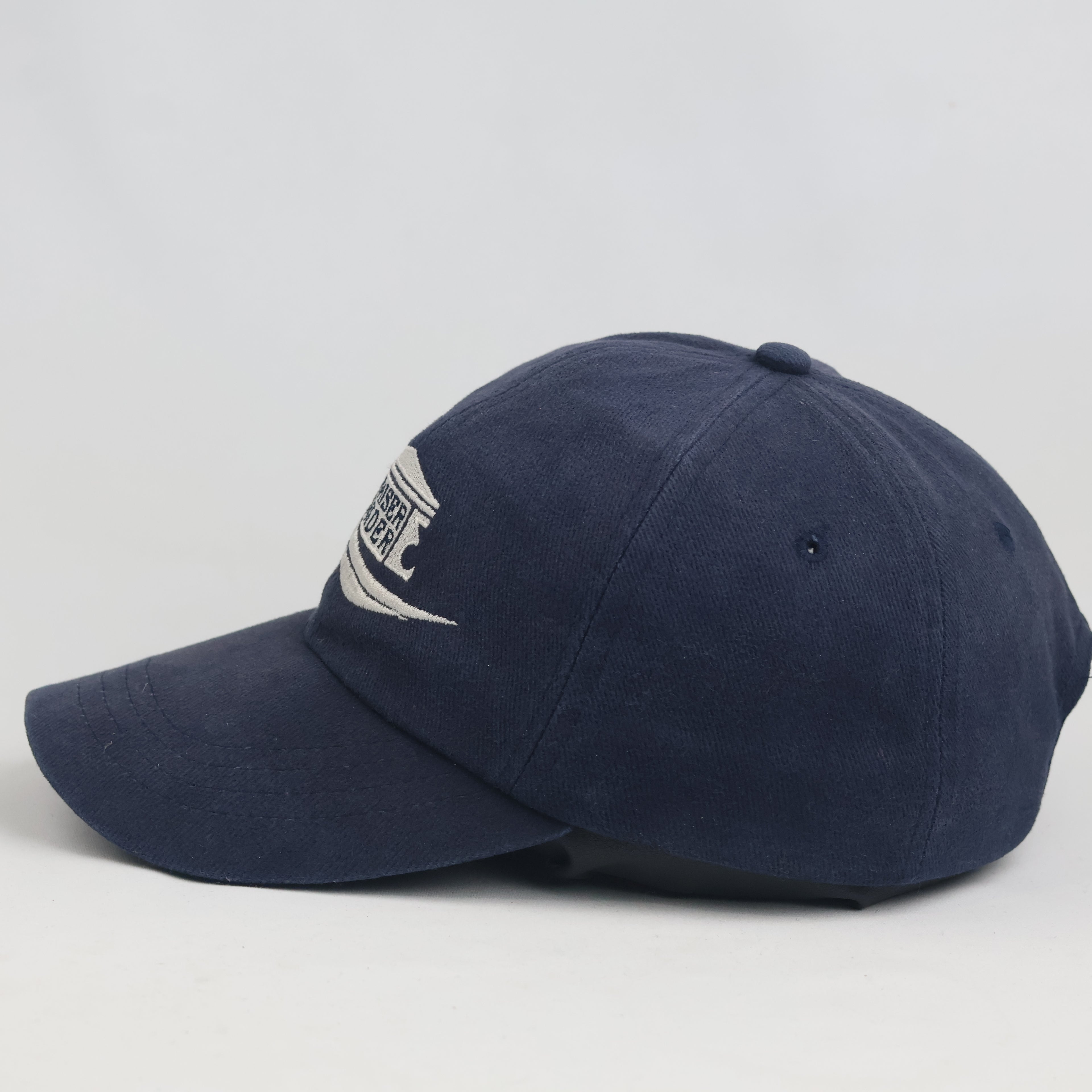 Thrifted Vintage Result Cap Company Navy Blue Strapback - Kaiser Bäder German Resort Cap