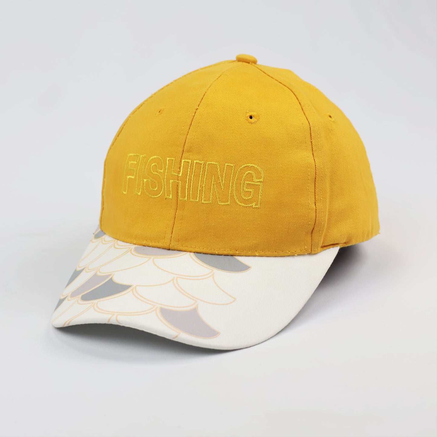 Adult Yellow Outdoor Safari Hat - Wide Brim Fishing Cap with Chin Strap