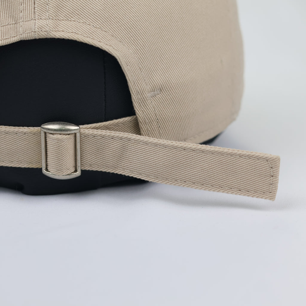 Vintage Zimzum Custom Embroidered Baseball Thrifted Cap - Beige Khaki