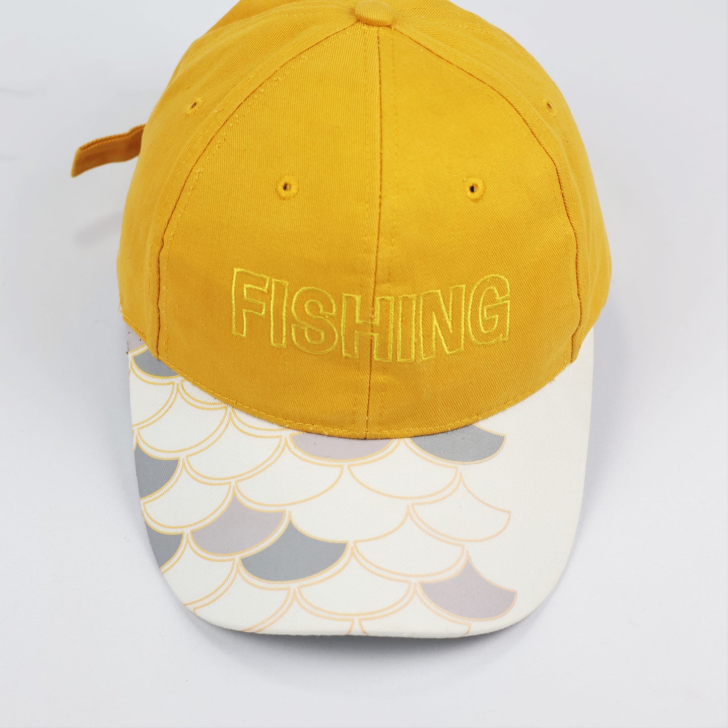 Adult Yellow Outdoor Safari Hat - Wide Brim Fishing Cap with Chin Strap