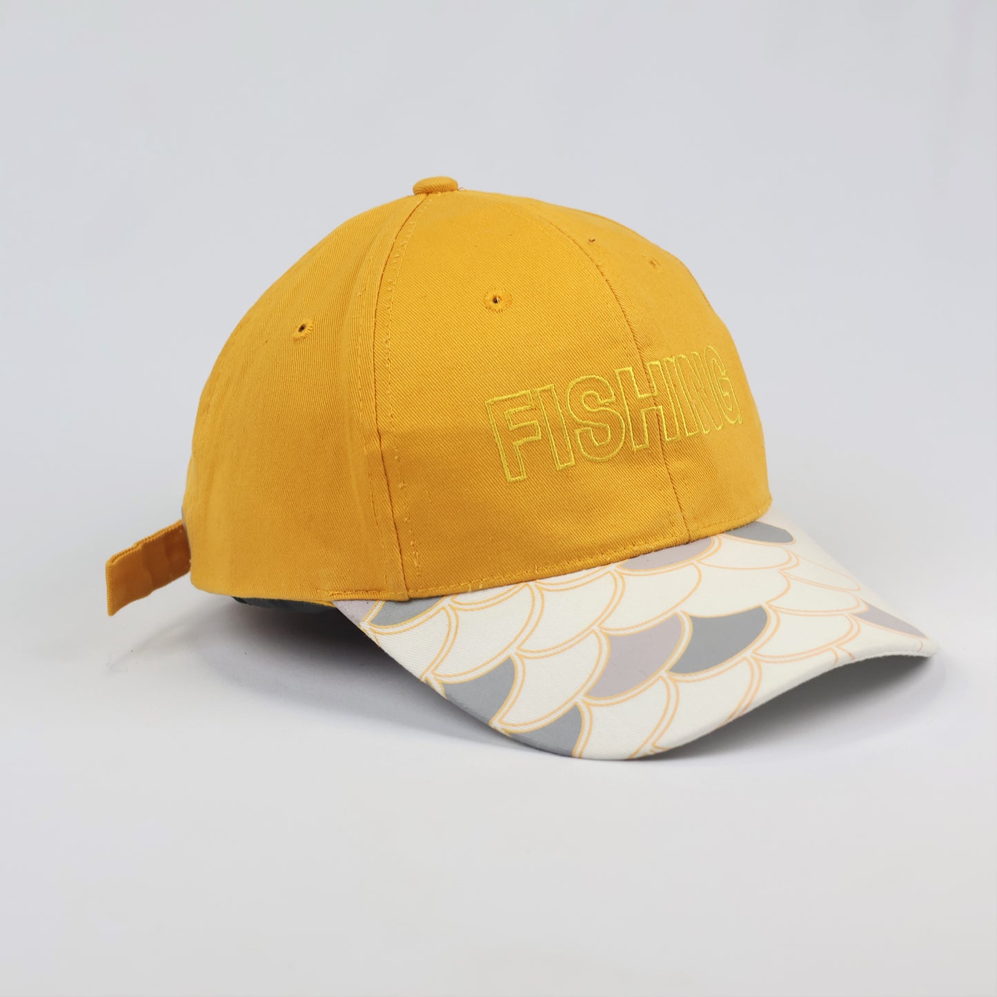 Adult Yellow Outdoor Safari Hat - Wide Brim Fishing Cap with Chin Strap