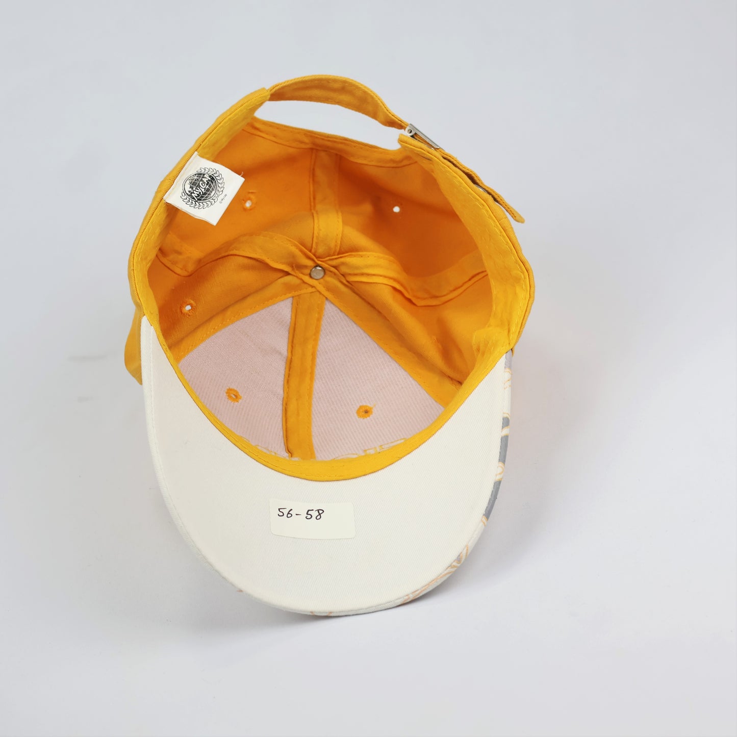 Adult Yellow Outdoor Safari Hat - Wide Brim Fishing Cap with Chin Strap