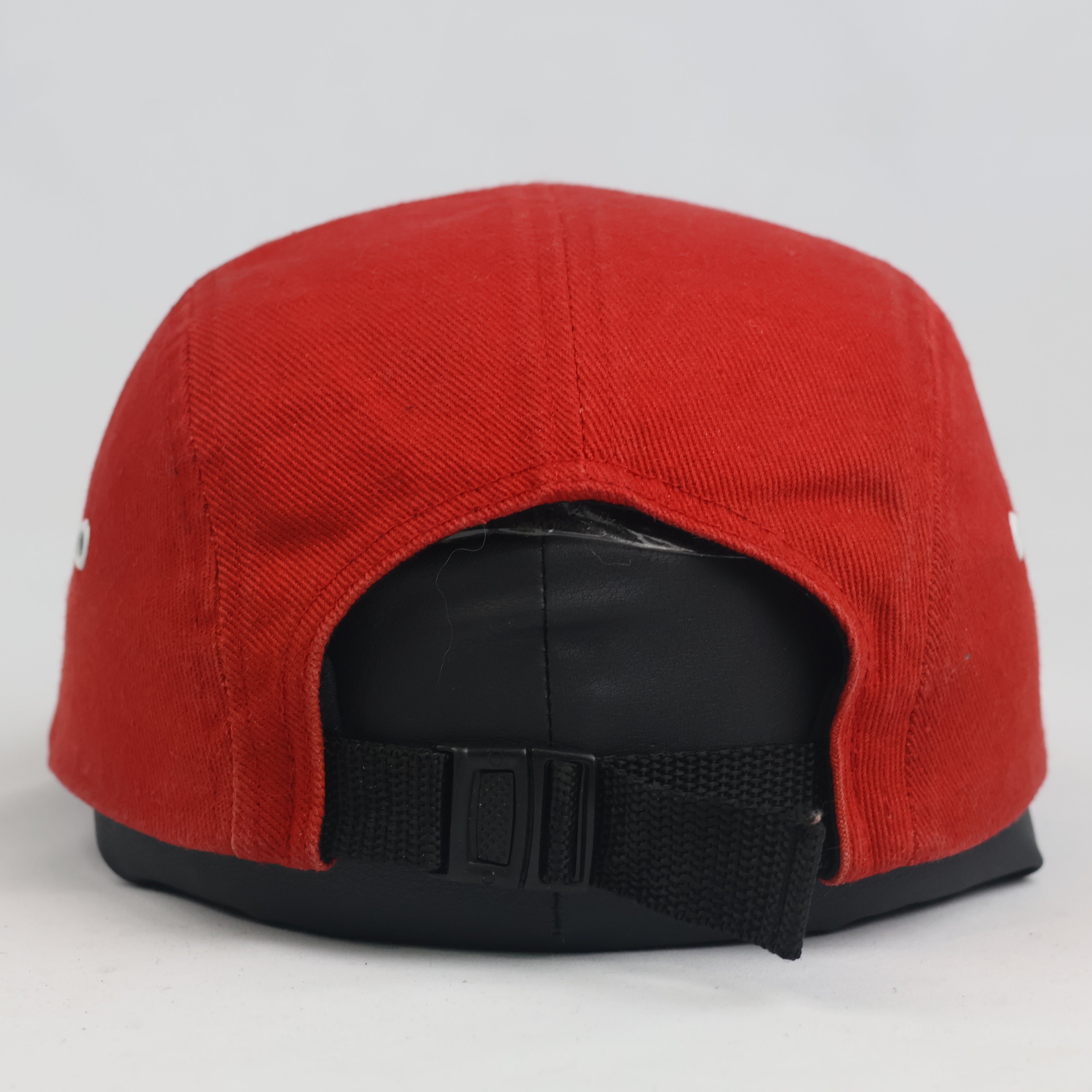 Vintage Prosto Klasyk Red 5-Panel Camp Cap | Streetwear Crest Patch Strapback