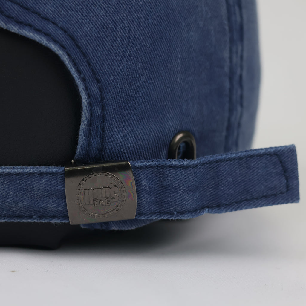 Vintage Washed Navy Blue "Live or Die" Embroidered Dad Hat