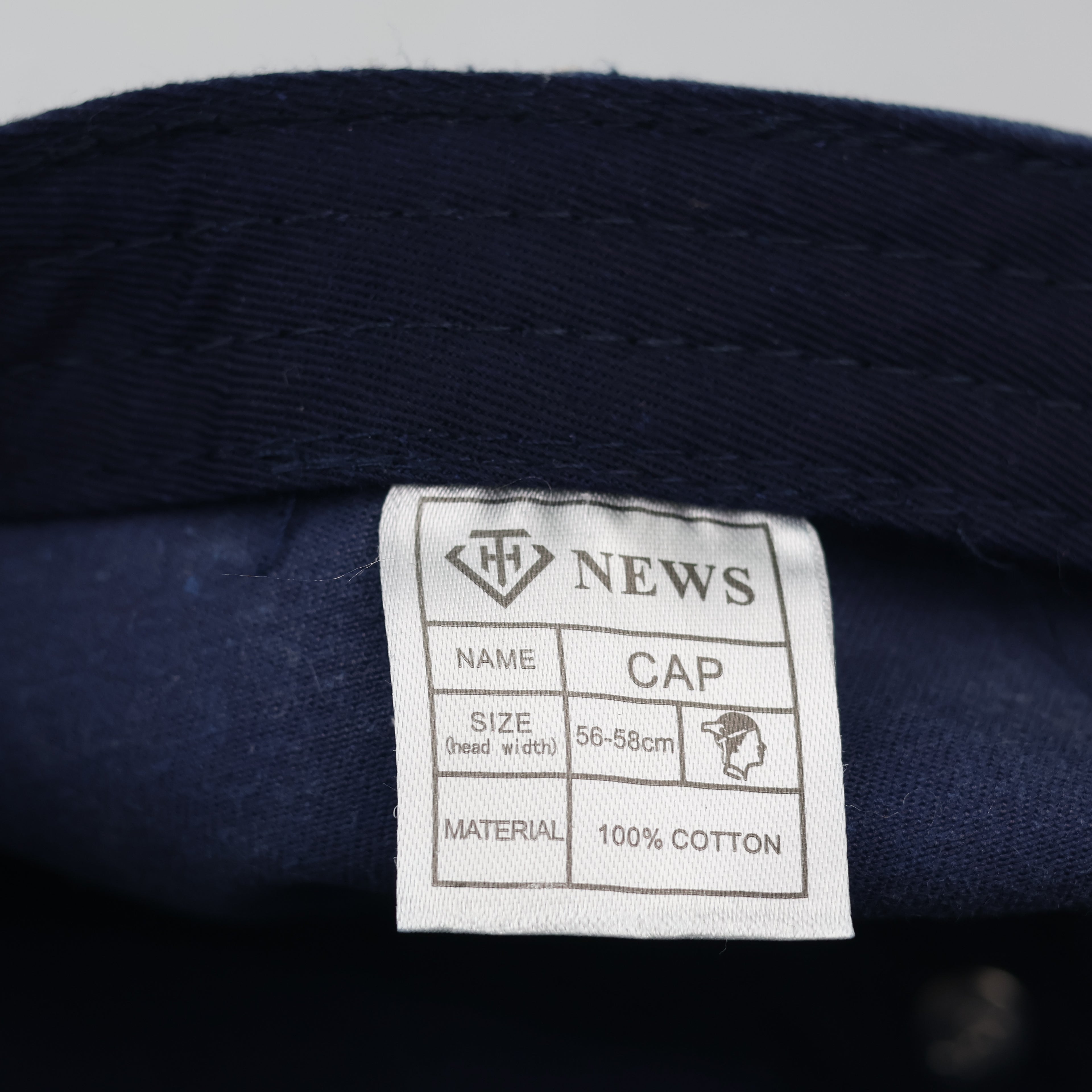 Vintage Washed Navy Blue "Live or Die" Embroidered Dad Hat